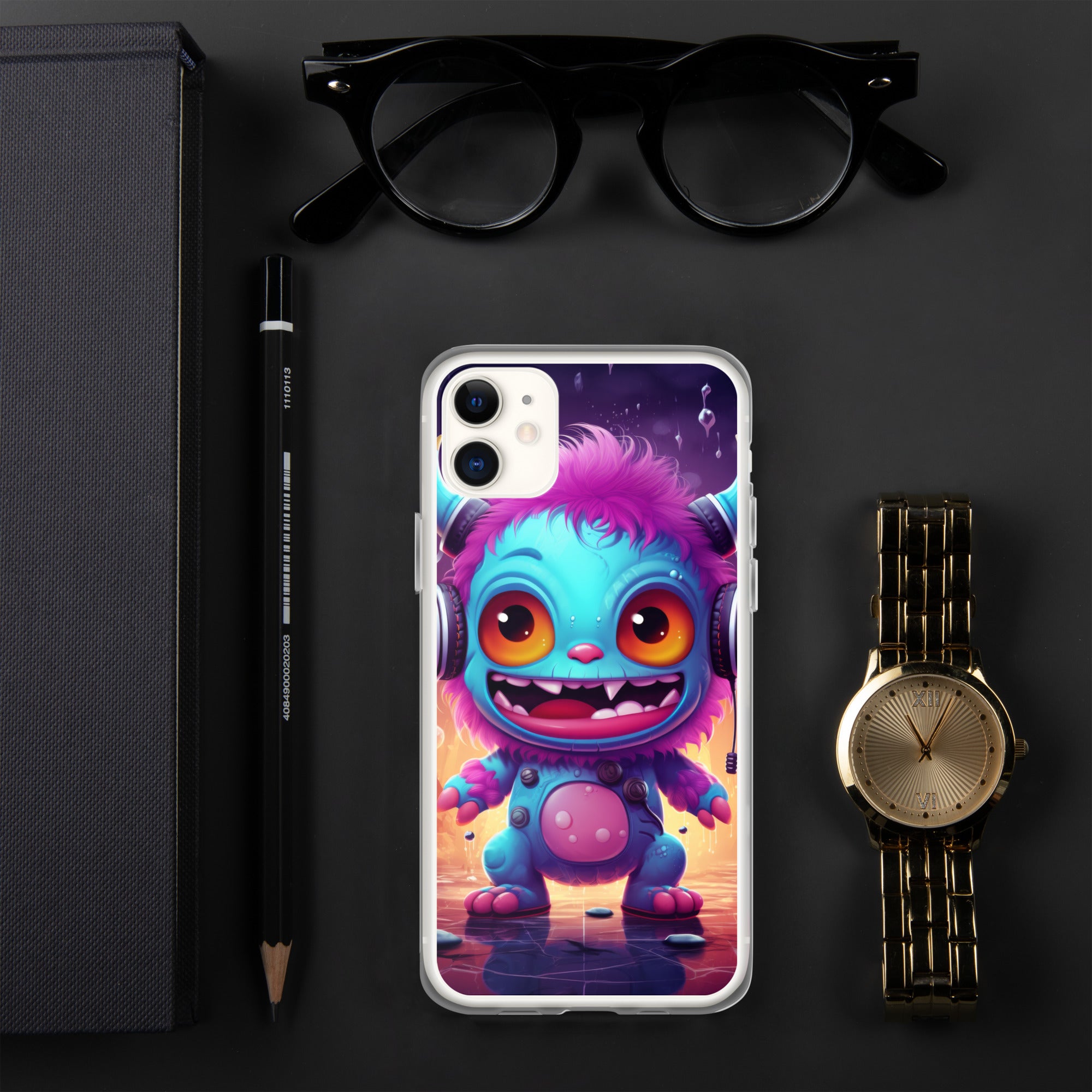 Cute Monster Clear Case for iPhone®