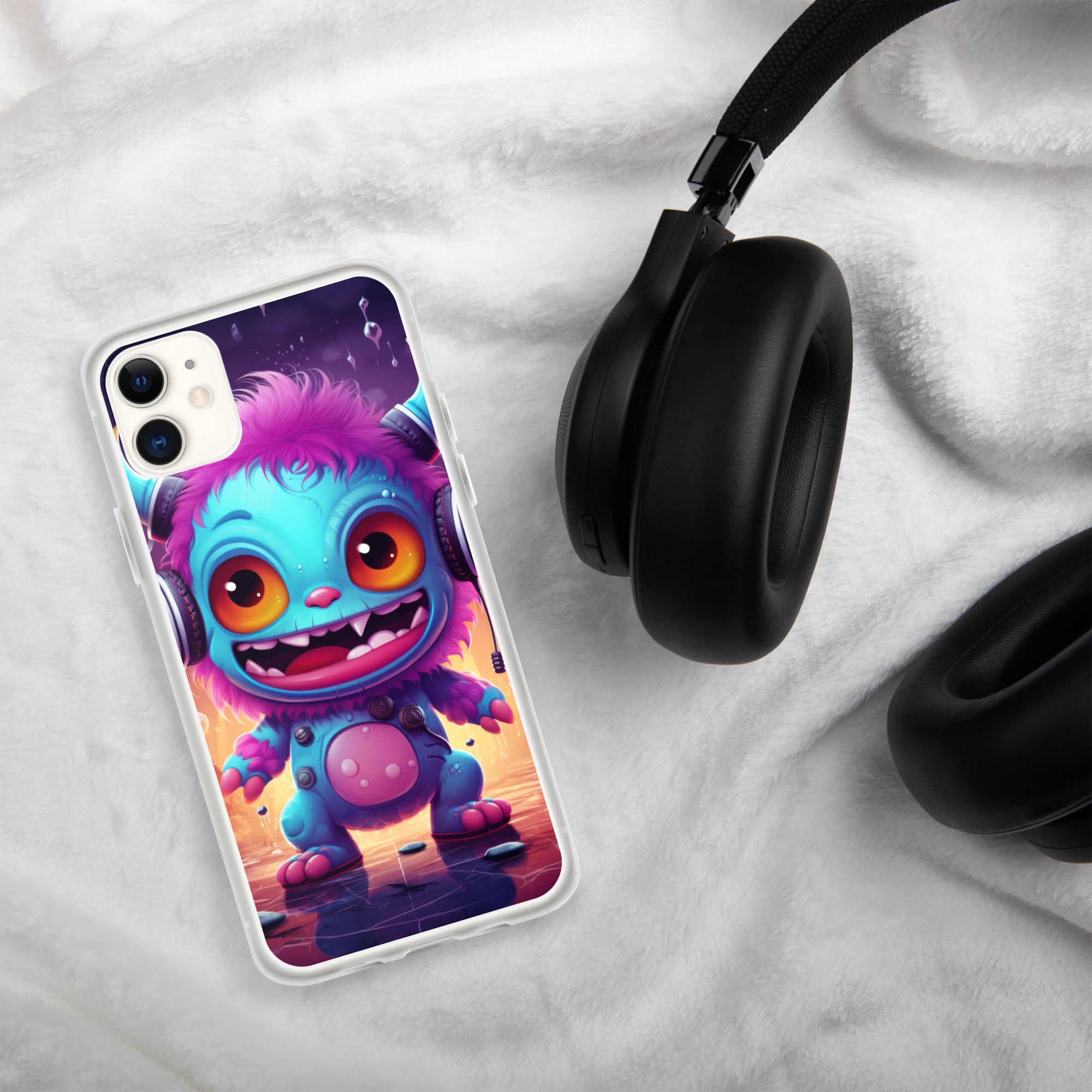Cute Monster Clear Case for iPhone®