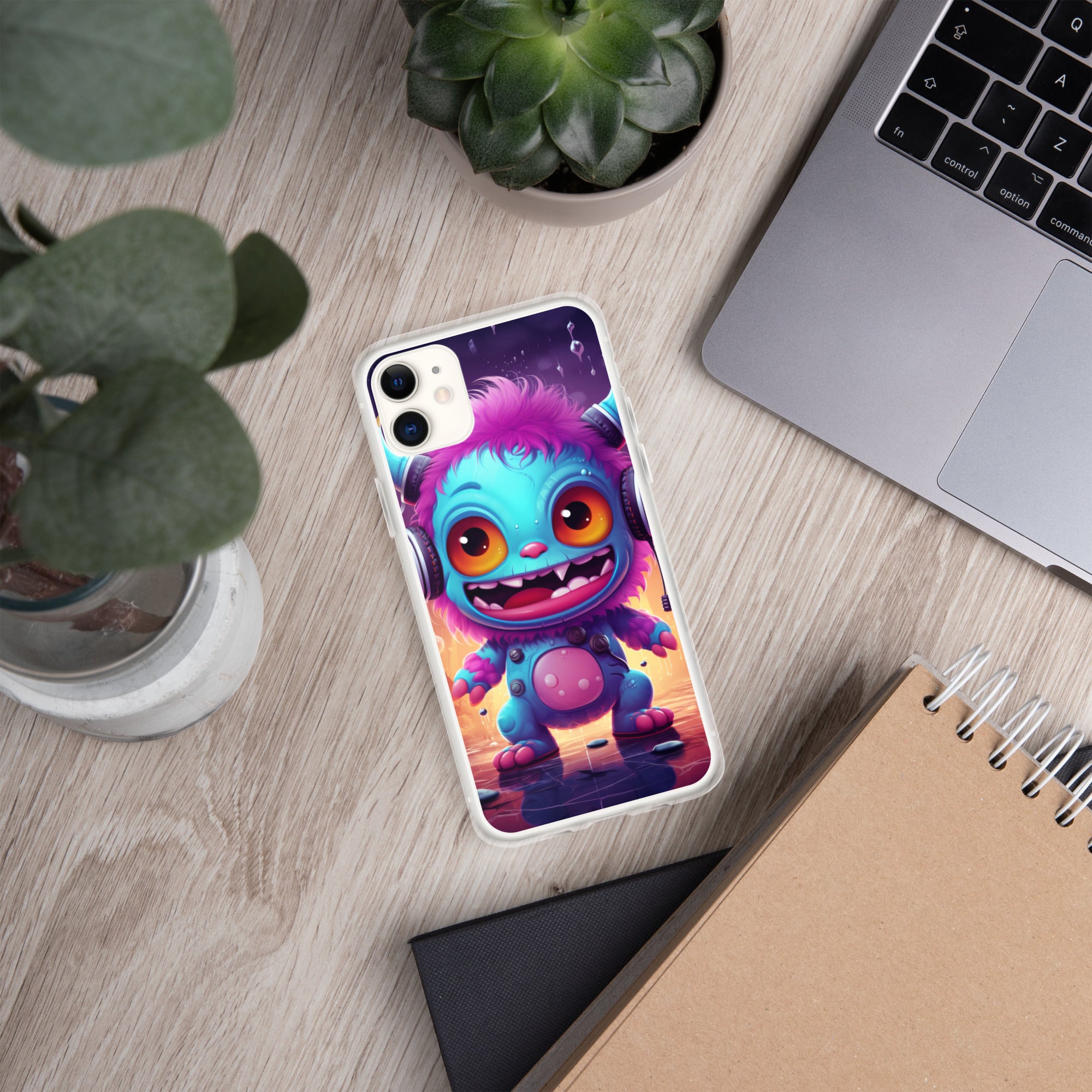 Cute Monster Clear Case for iPhone®