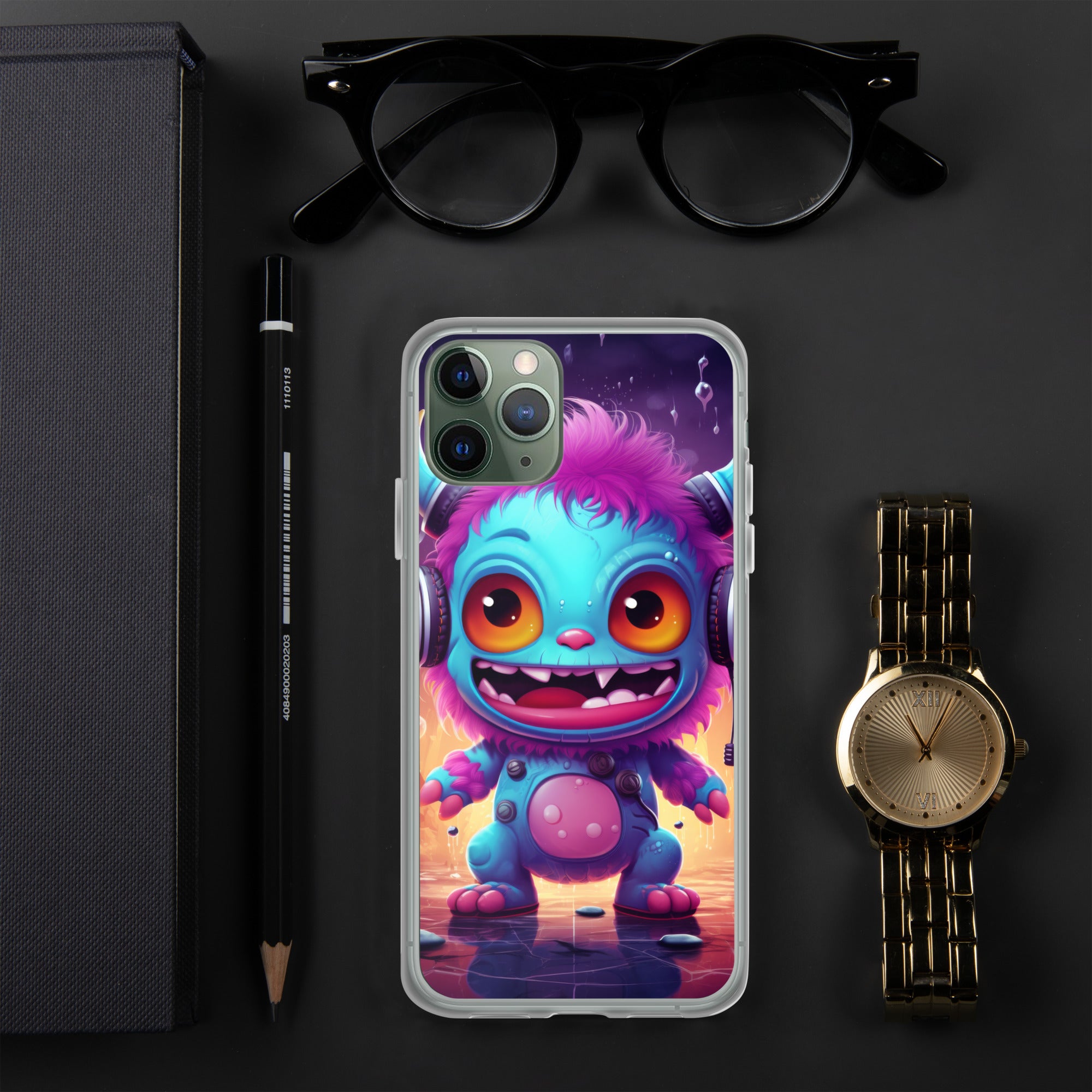 Cute Monster Clear Case for iPhone®