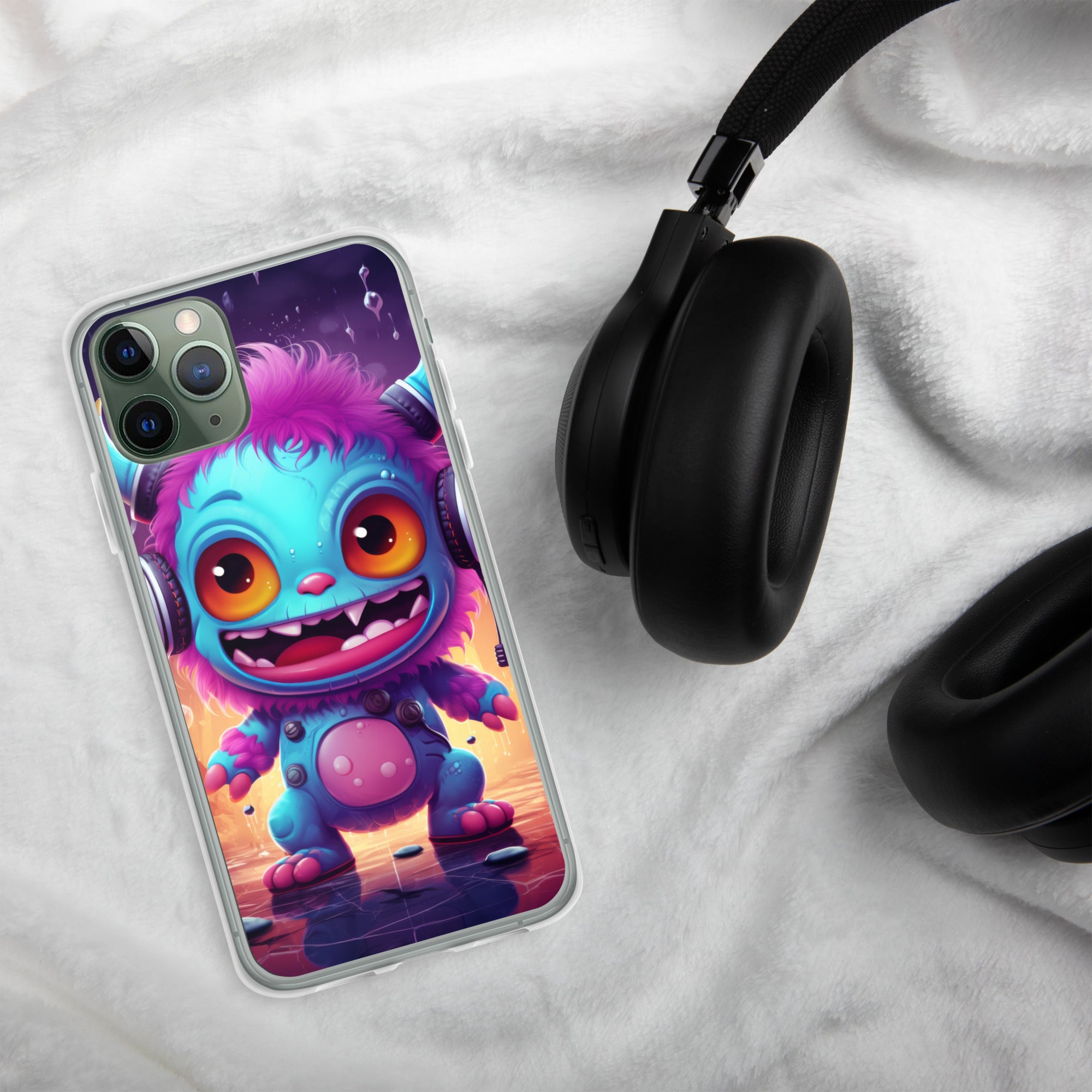 Cute Monster Clear Case for iPhone®