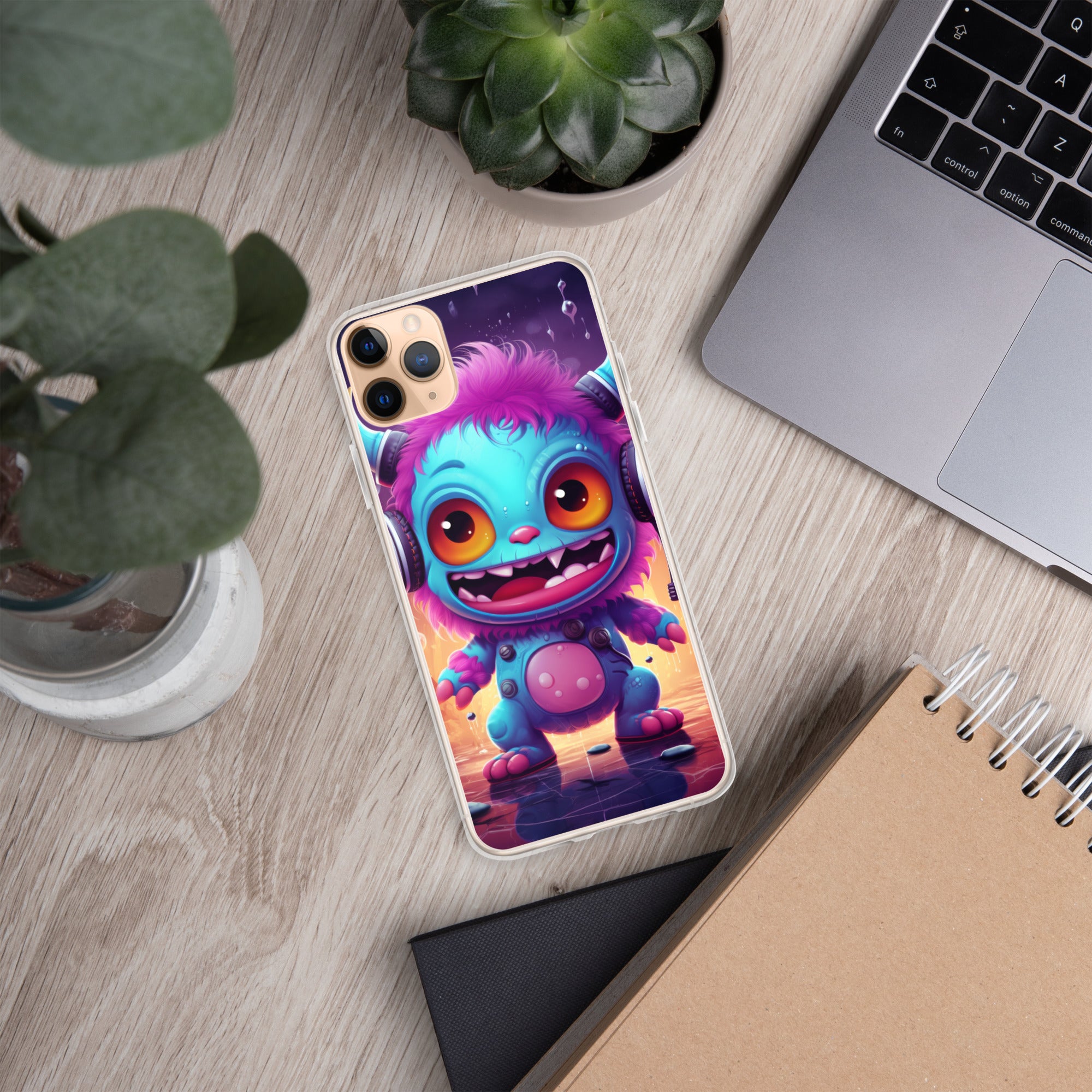 Cute Monster Clear Case for iPhone®