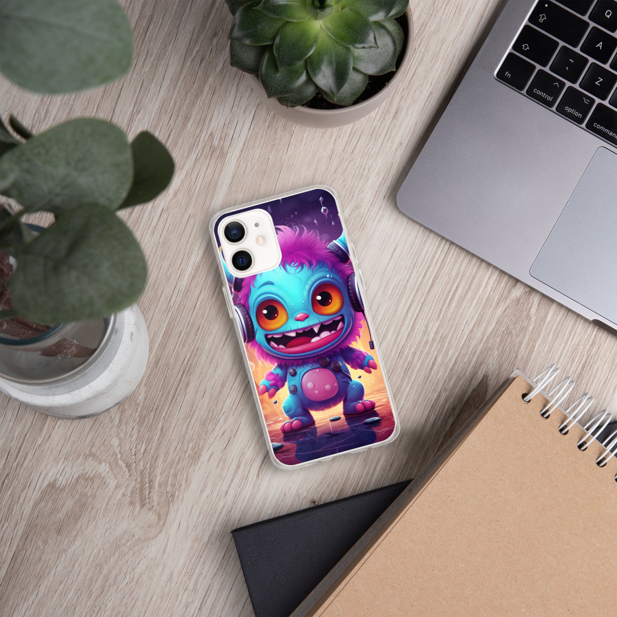 Cute Monster Clear Case for iPhone®