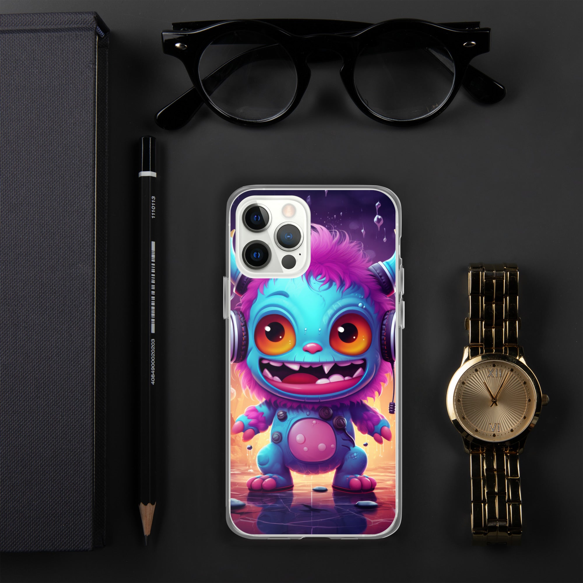 Cute Monster Clear Case for iPhone®