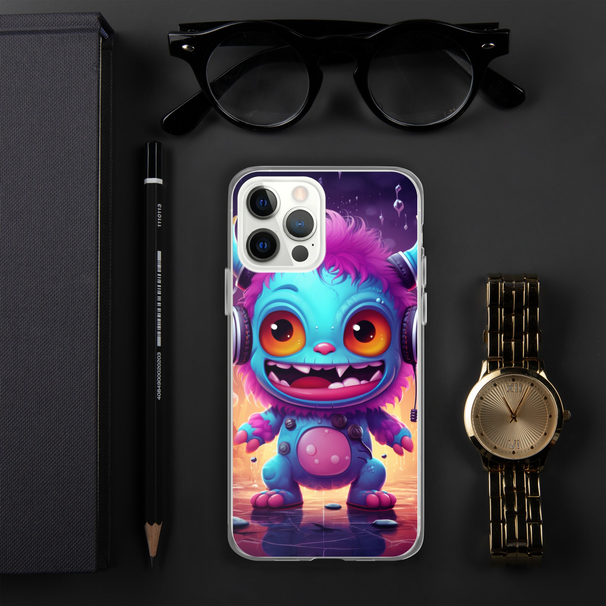 Cute Monster Clear Case for iPhone®