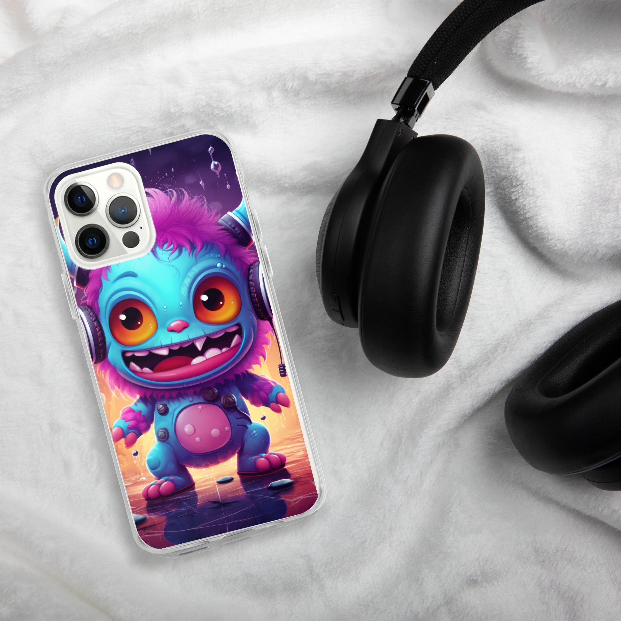Cute Monster Clear Case for iPhone®