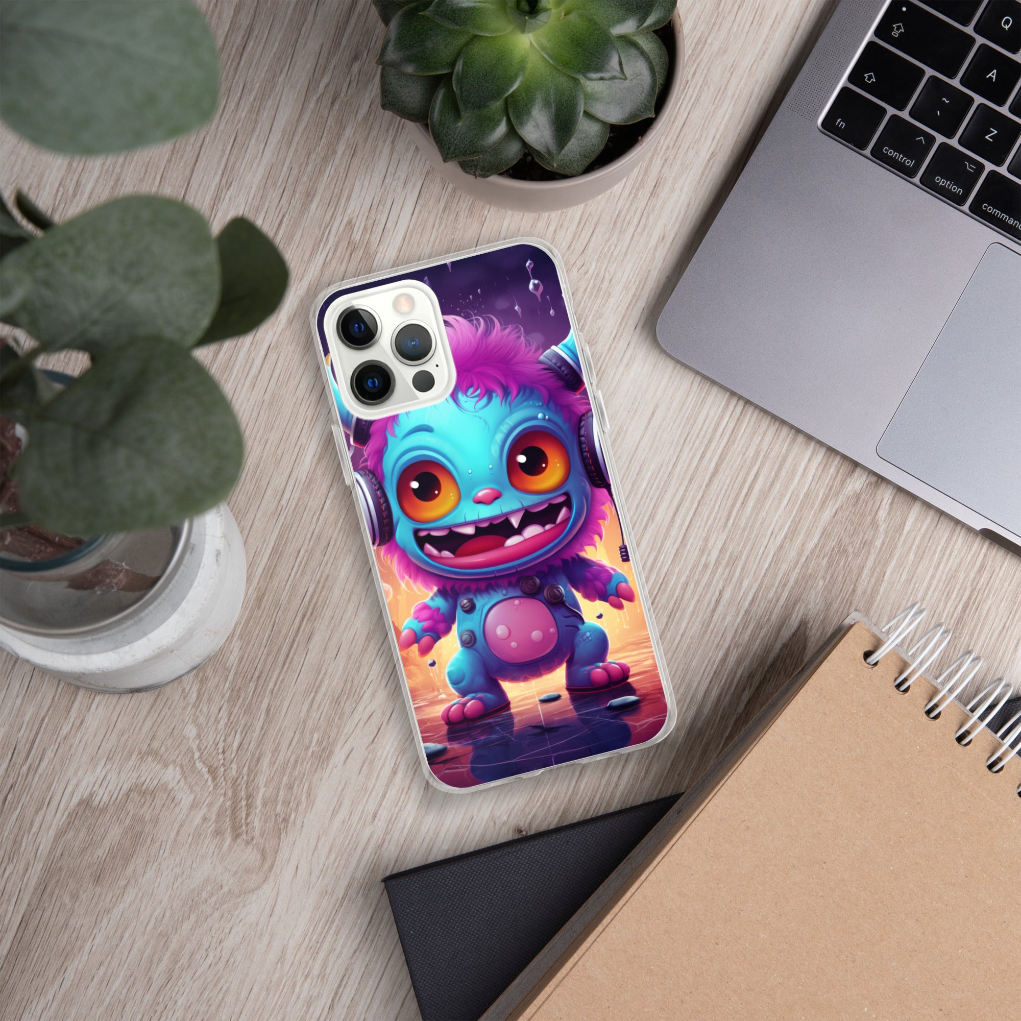 Cute Monster Clear Case for iPhone®
