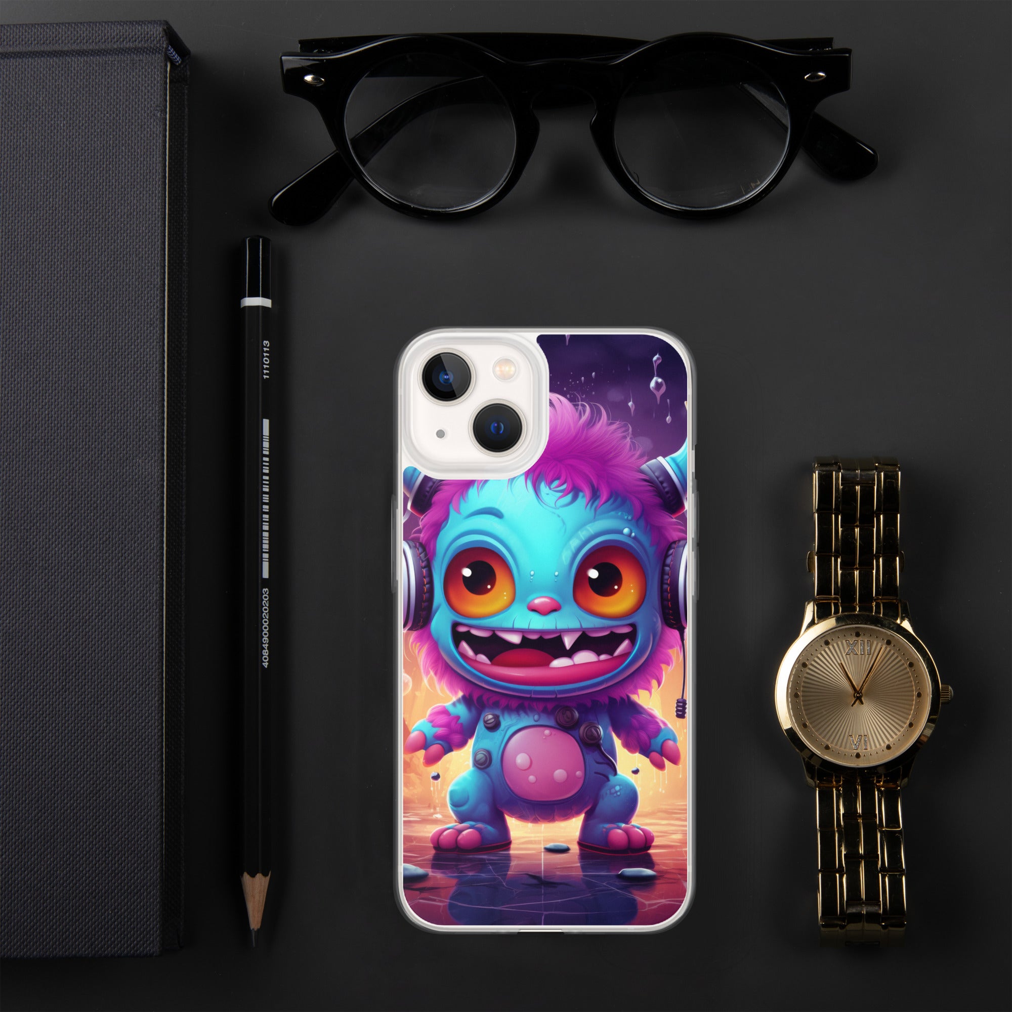 Cute Monster Clear Case for iPhone®