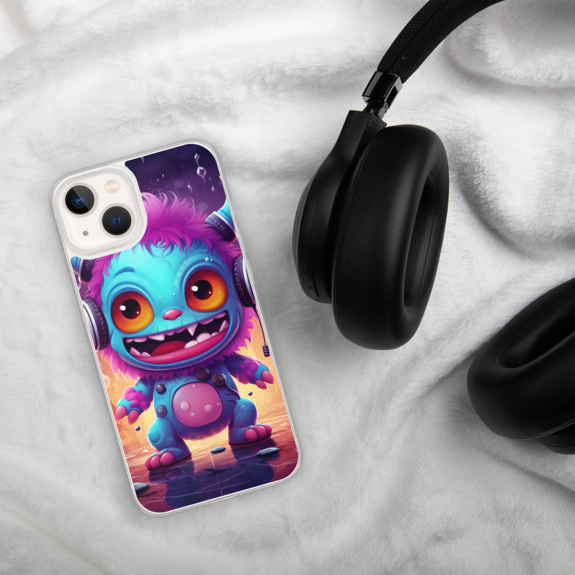 Cute Monster Clear Case for iPhone®