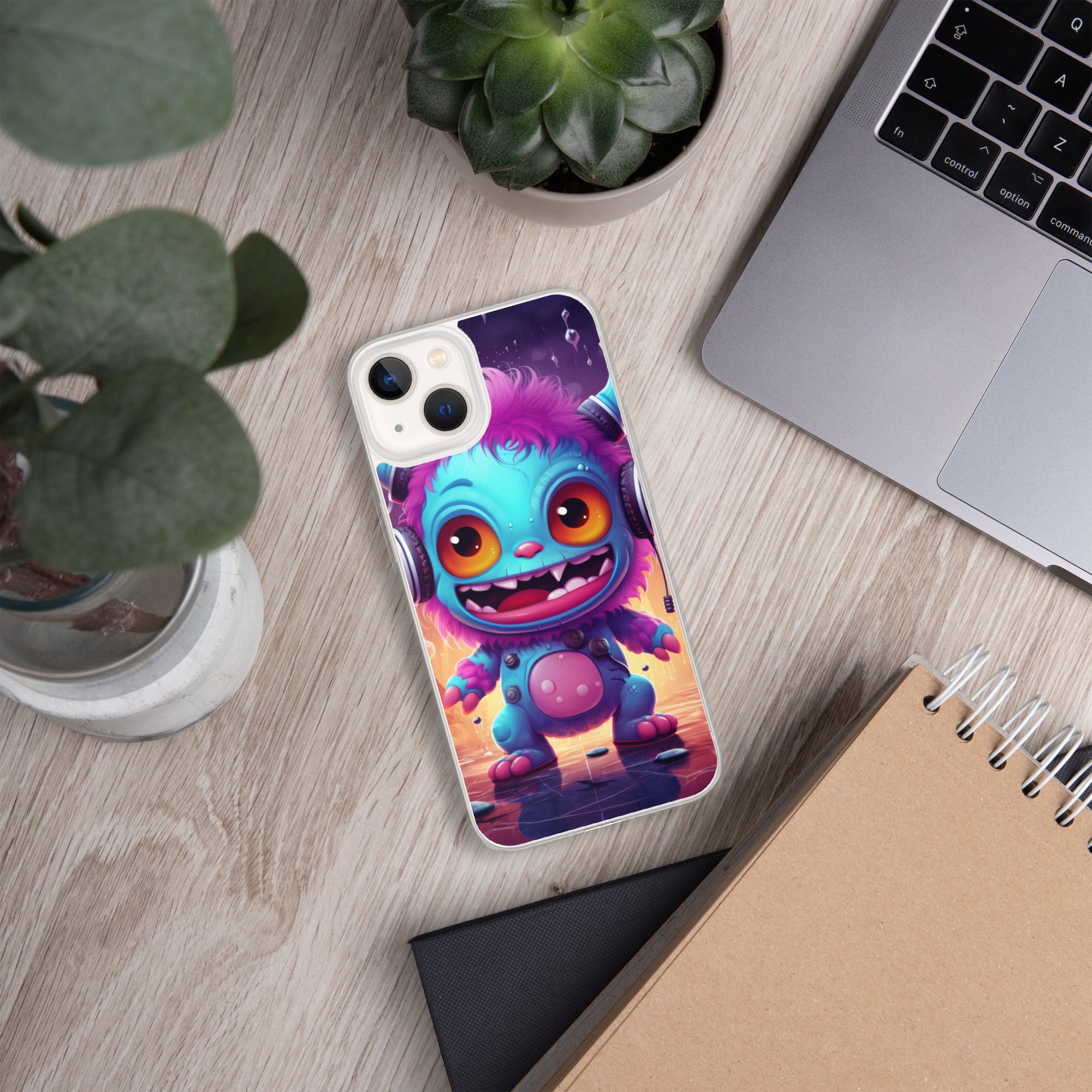 Cute Monster Clear Case for iPhone®