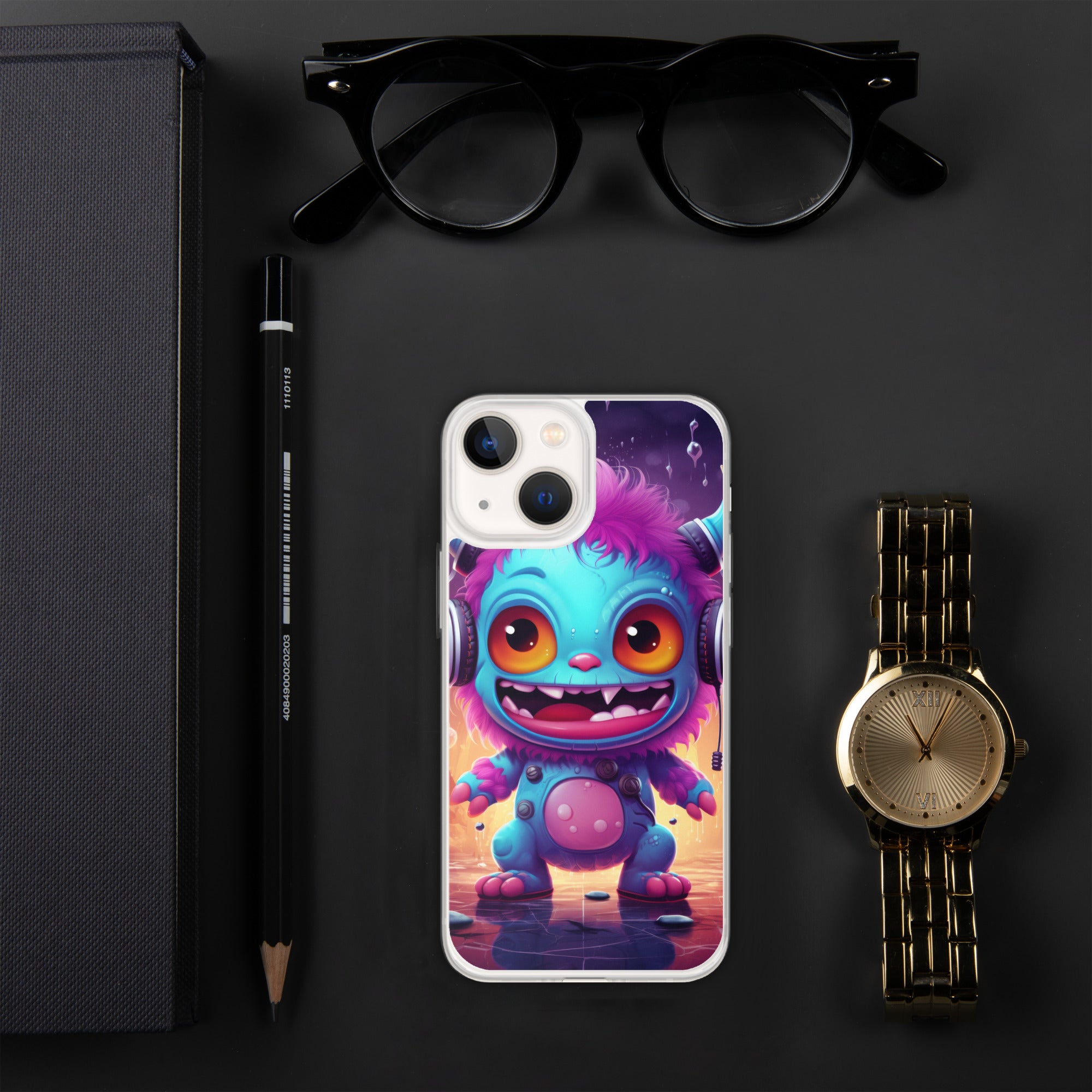 Cute Monster Clear Case for iPhone®