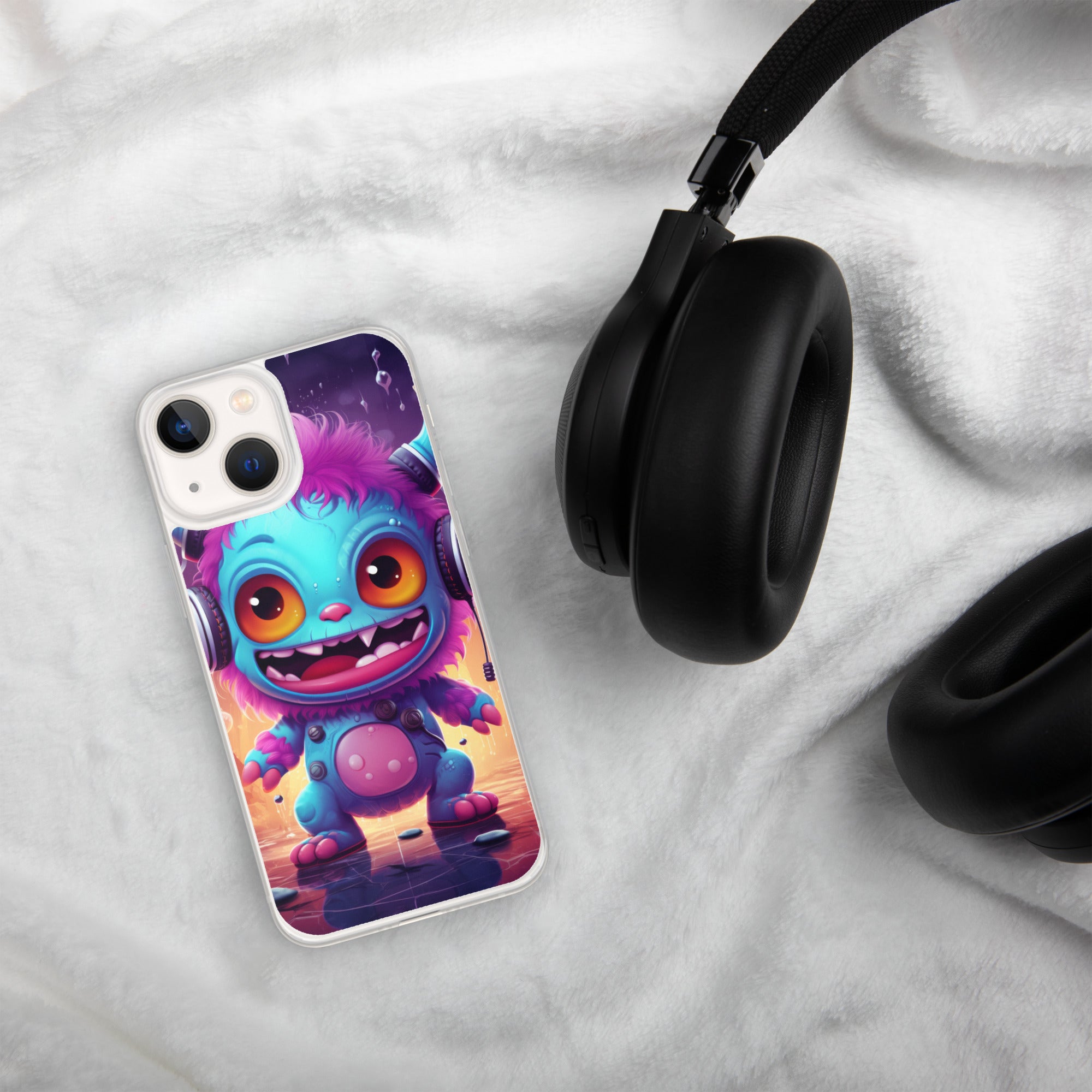 Cute Monster Clear Case for iPhone®