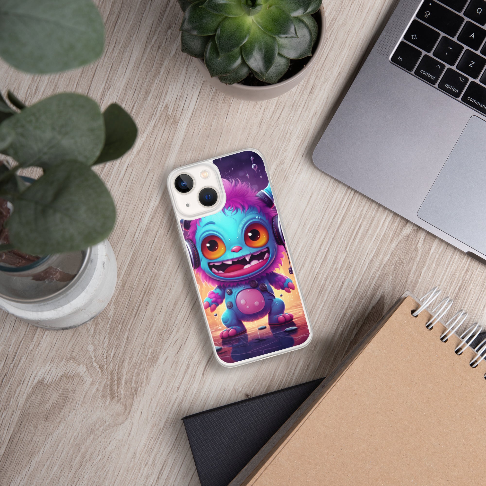 Cute Monster Clear Case for iPhone®