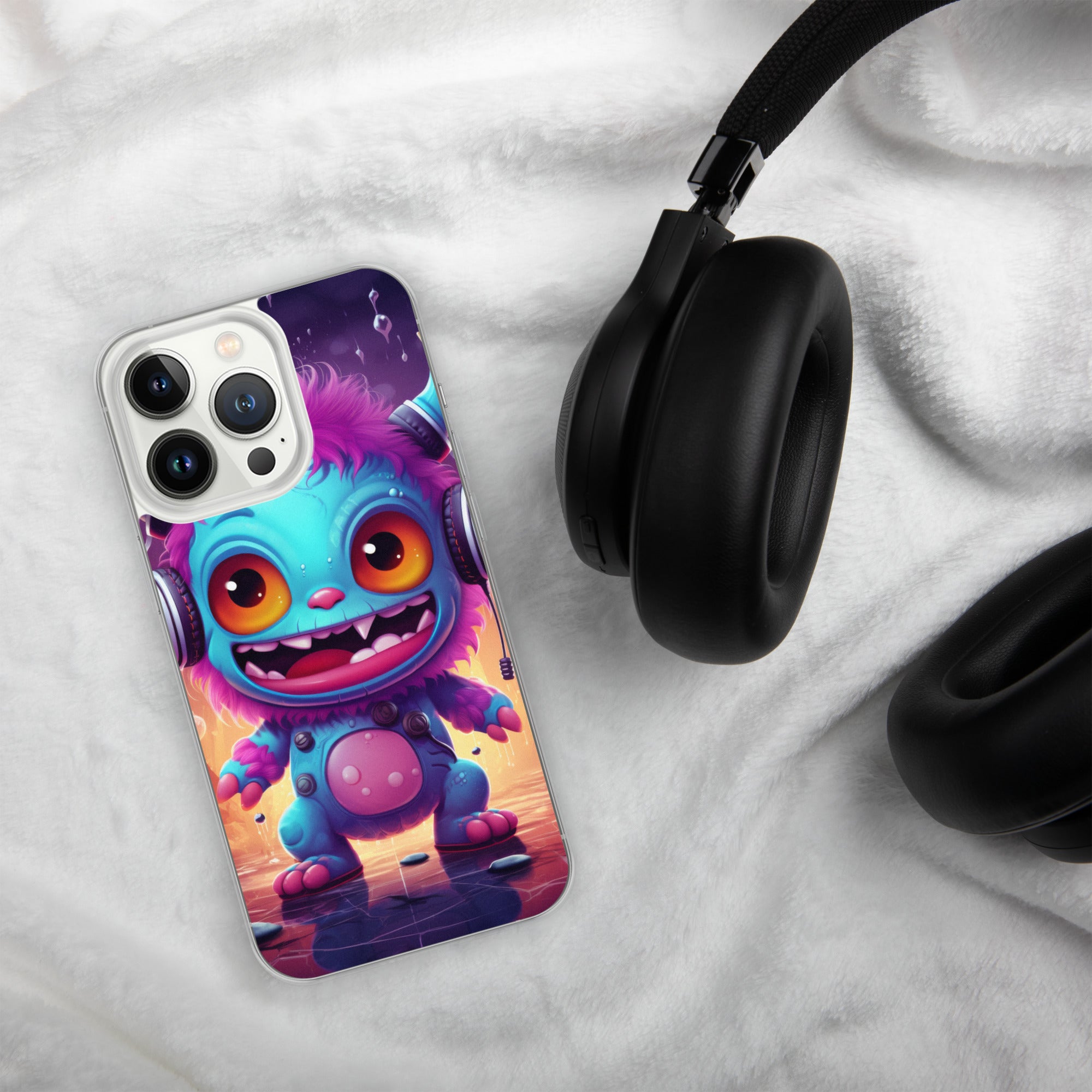 Cute Monster Clear Case for iPhone®