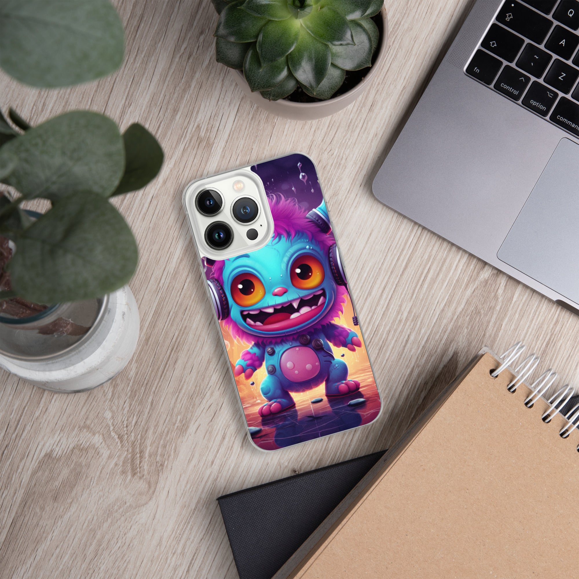 Cute Monster Clear Case for iPhone®