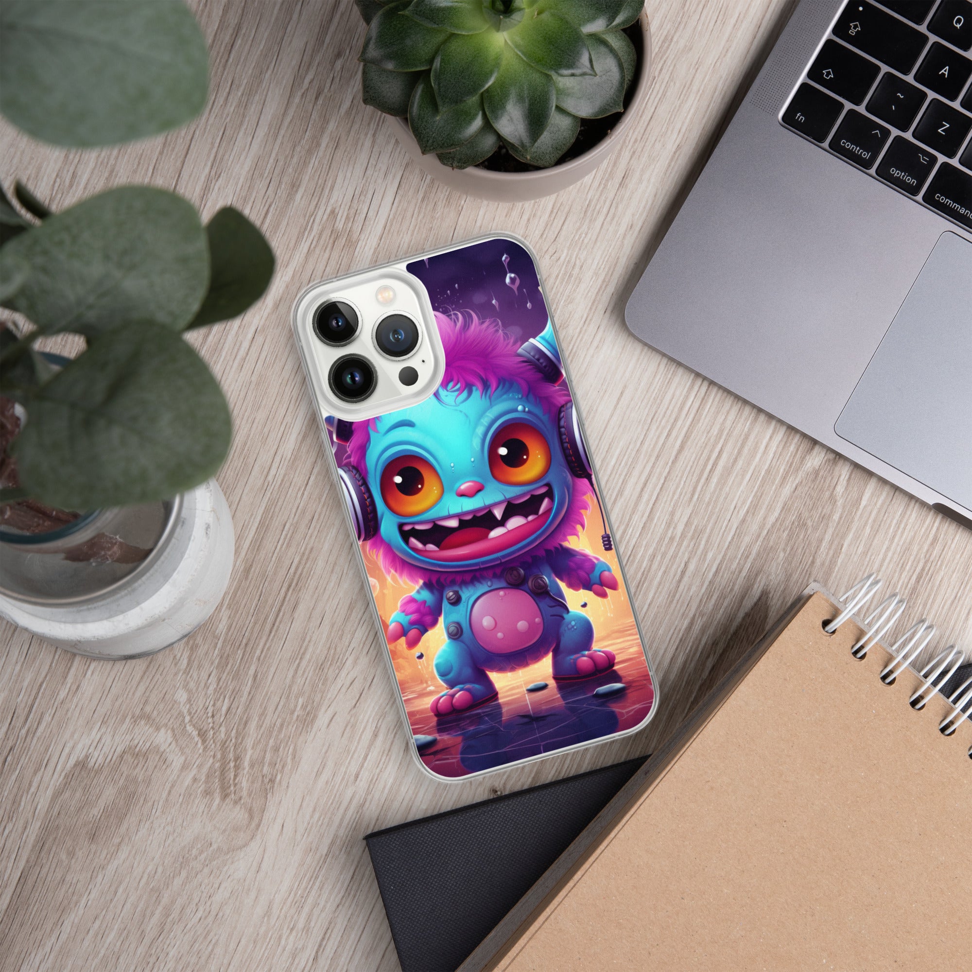 Cute Monster Clear Case for iPhone®