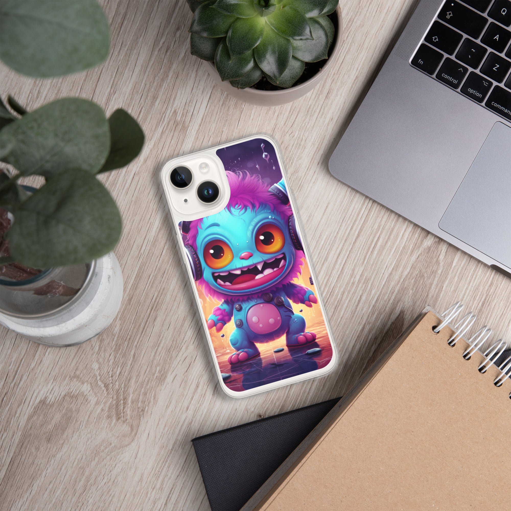 Cute Monster Clear Case for iPhone®