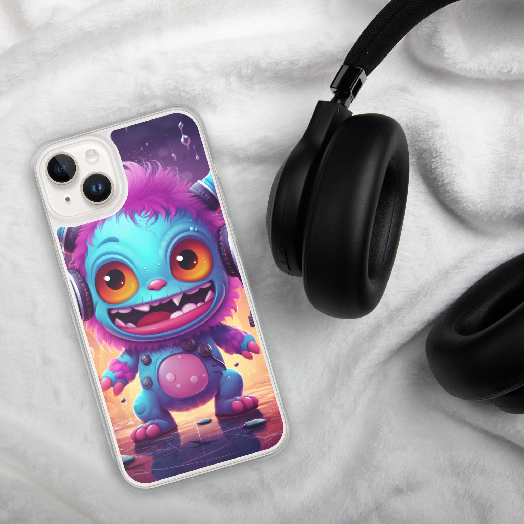 Cute Monster Clear Case for iPhone®