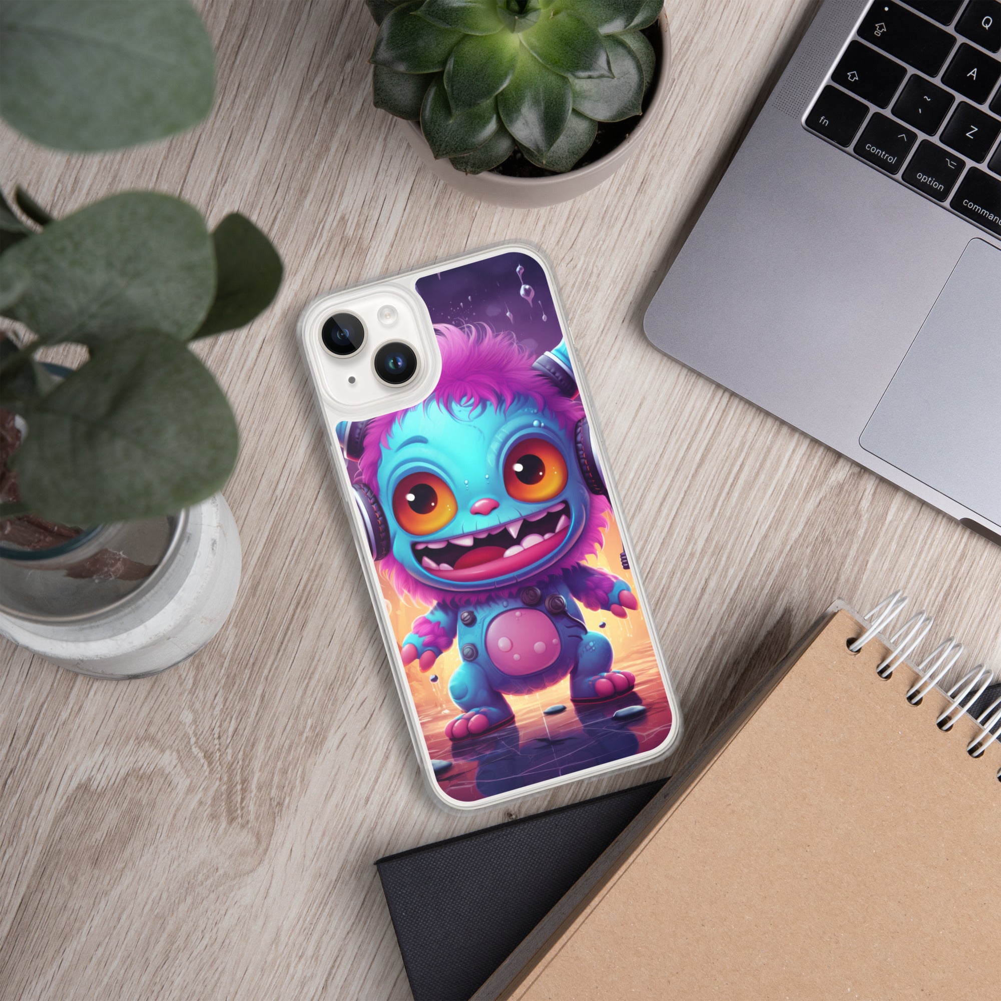 Cute Monster Clear Case for iPhone®