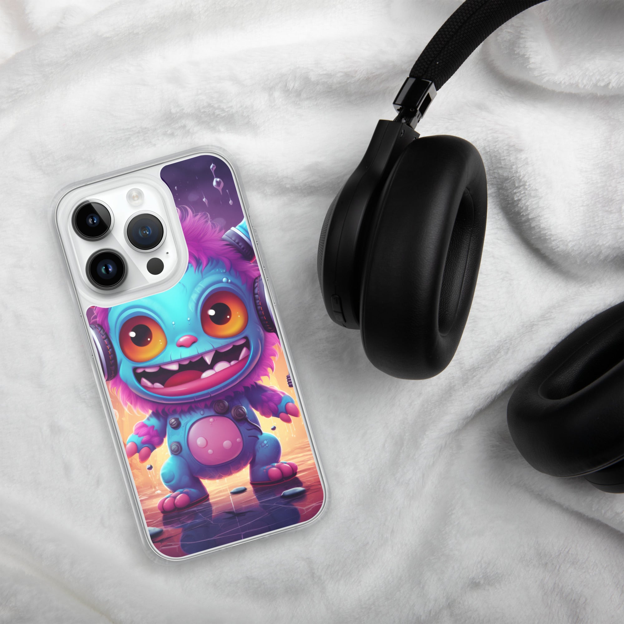 Cute Monster Clear Case for iPhone®