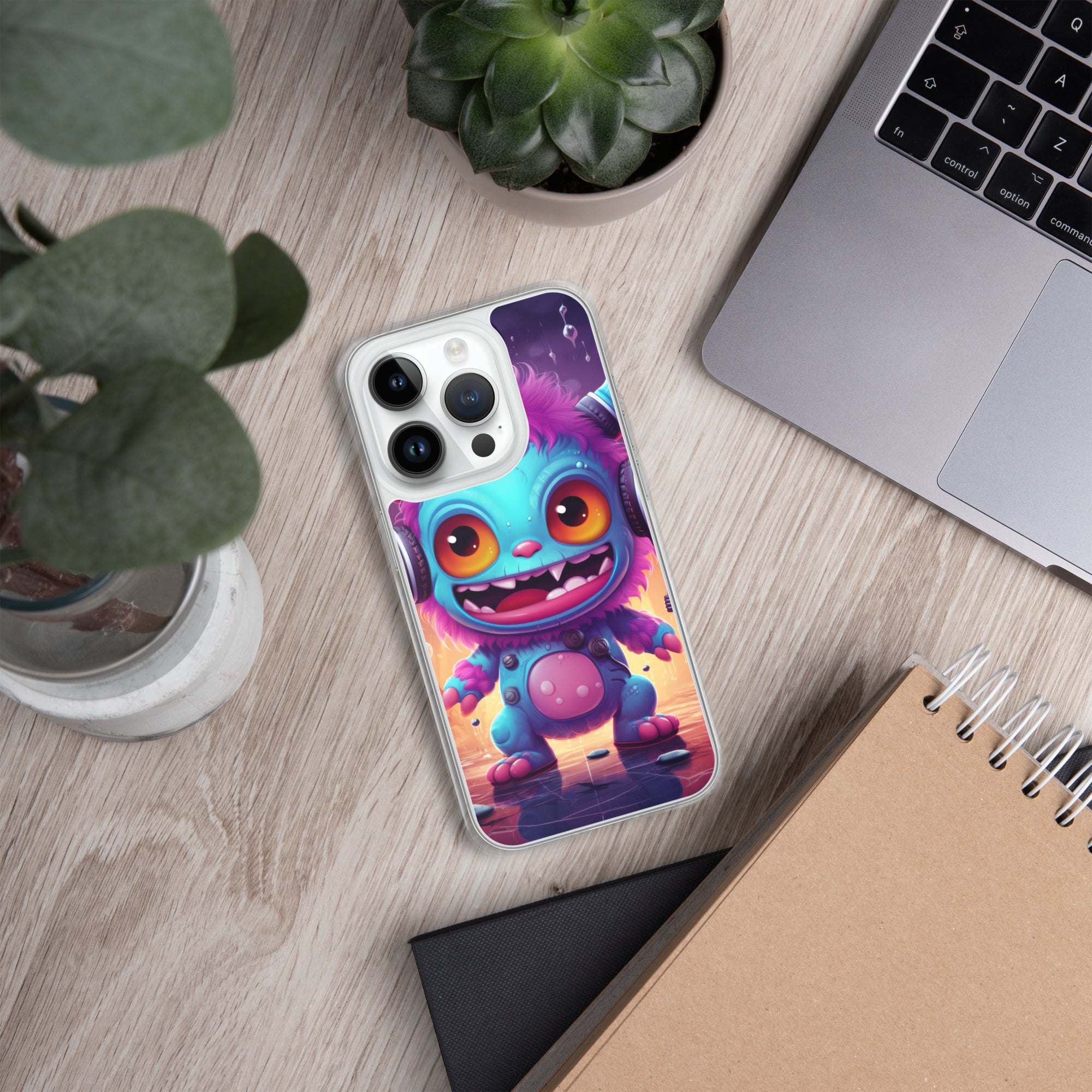 Cute Monster Clear Case for iPhone®