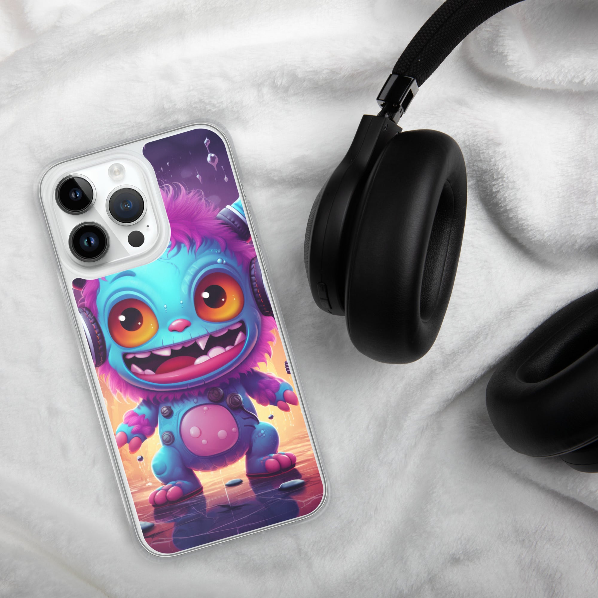 Cute Monster Clear Case for iPhone®
