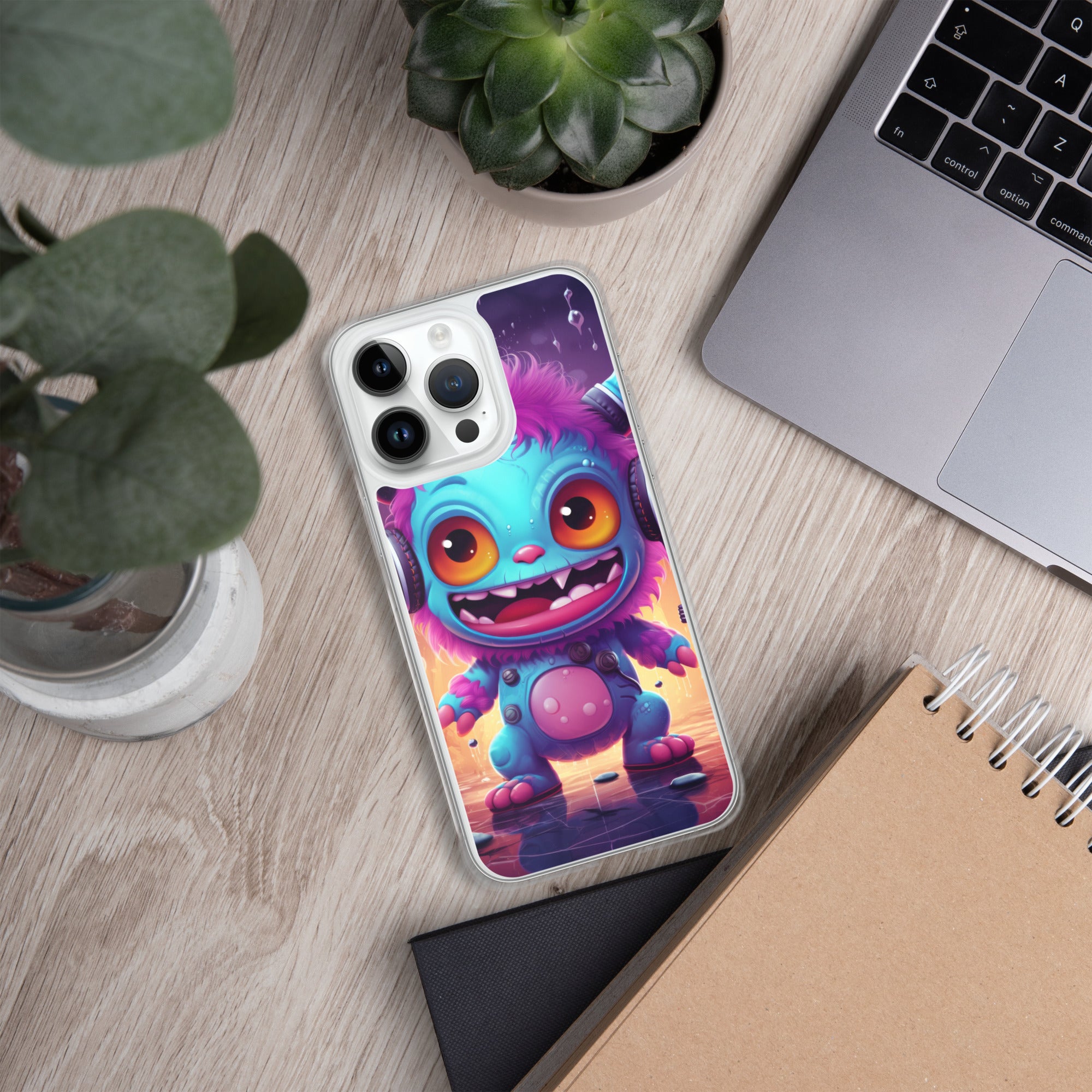 Cute Monster Clear Case for iPhone®