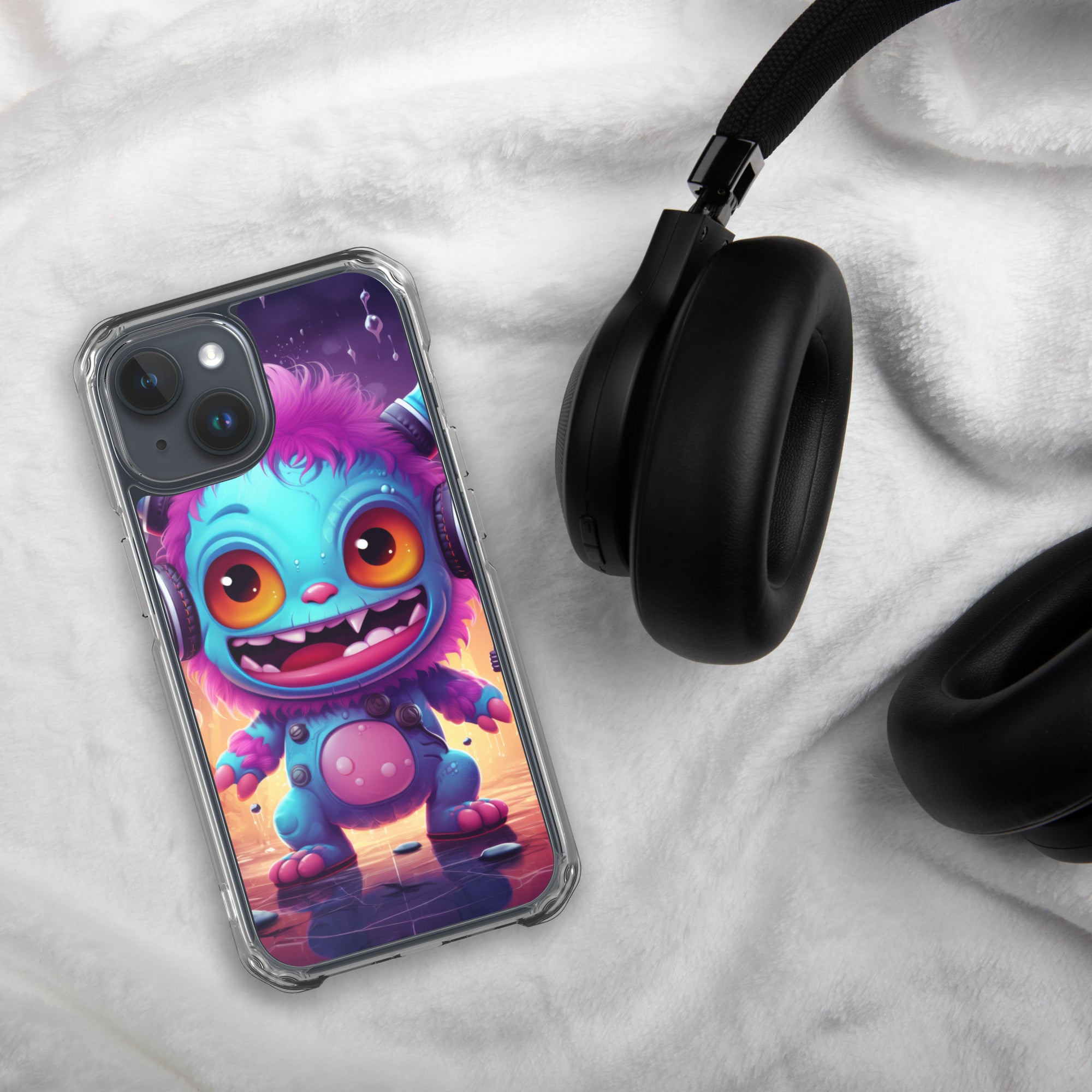 Cute Monster Clear Case for iPhone®