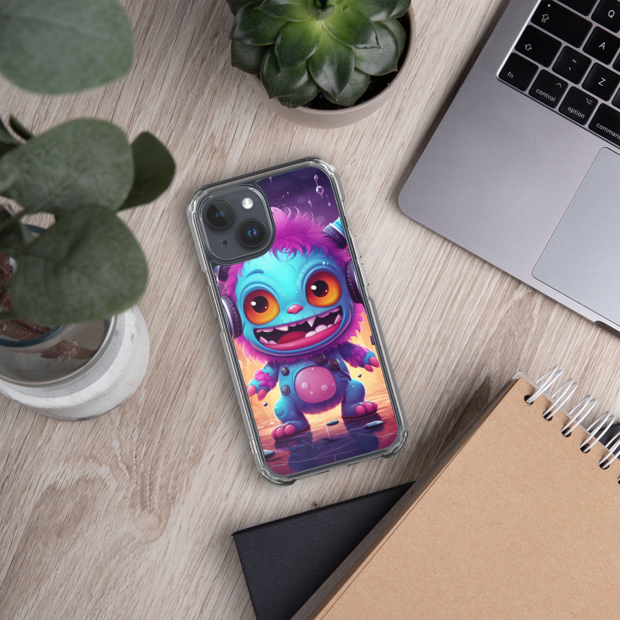Cute Monster Clear Case for iPhone®