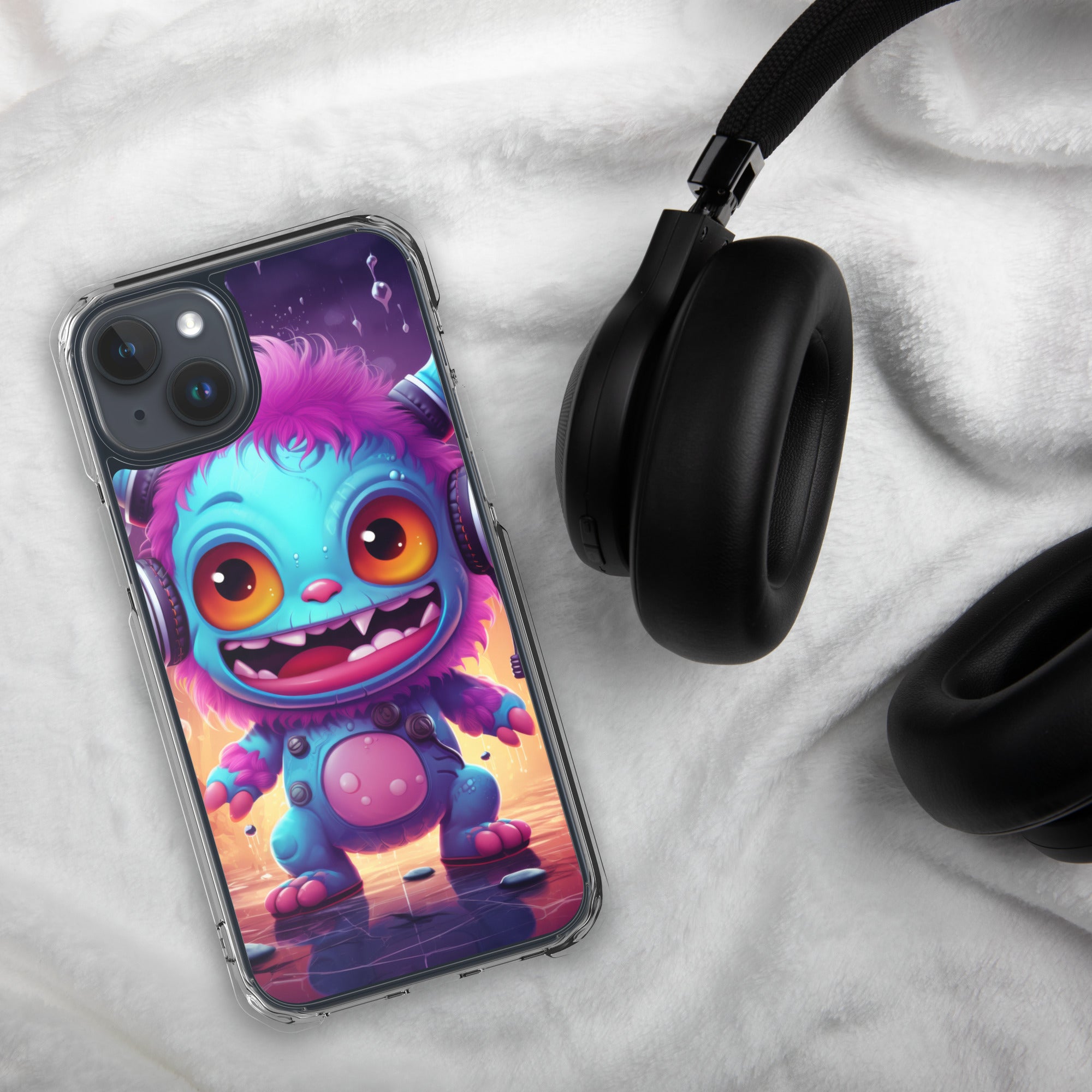 Cute Monster Clear Case for iPhone®
