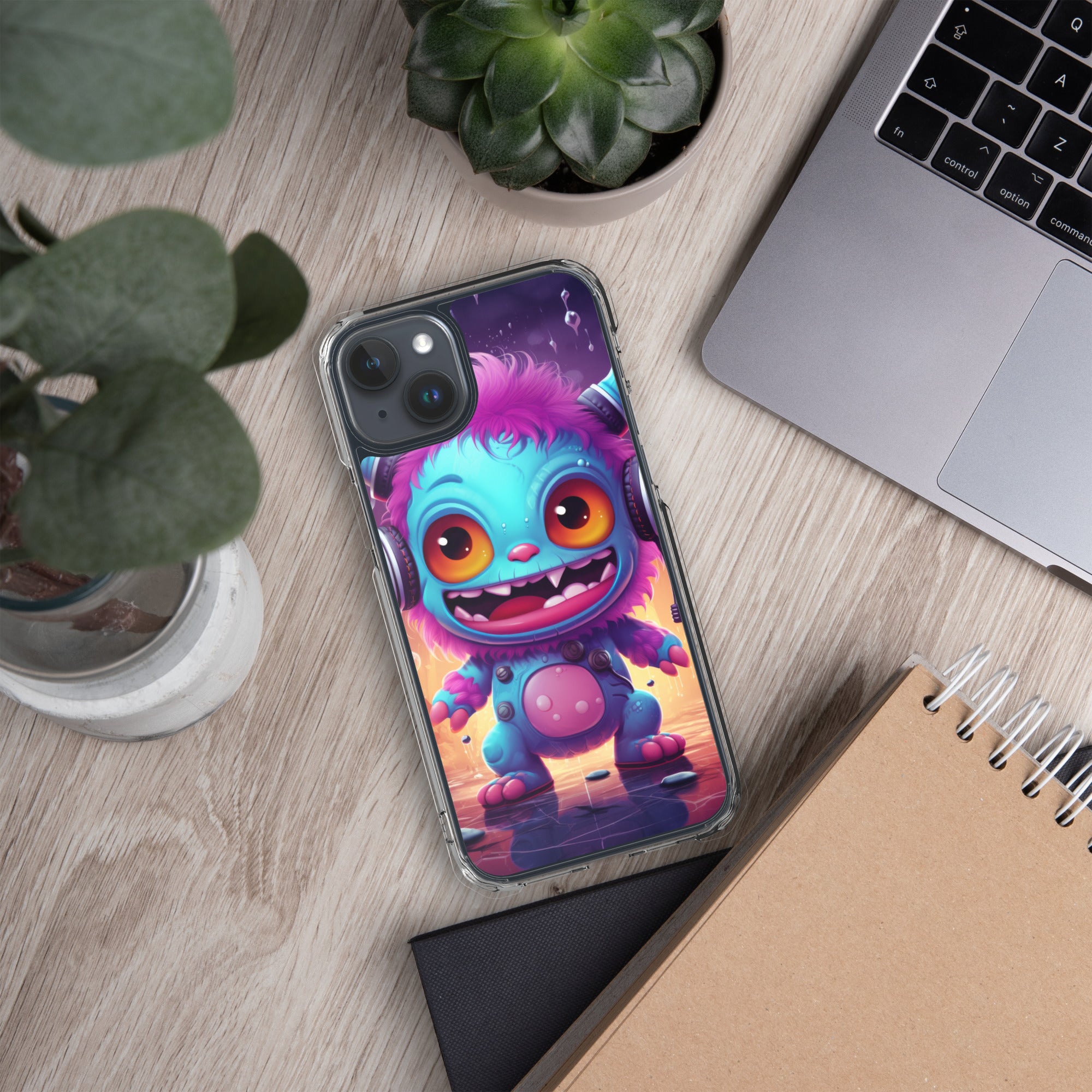 Cute Monster Clear Case for iPhone®