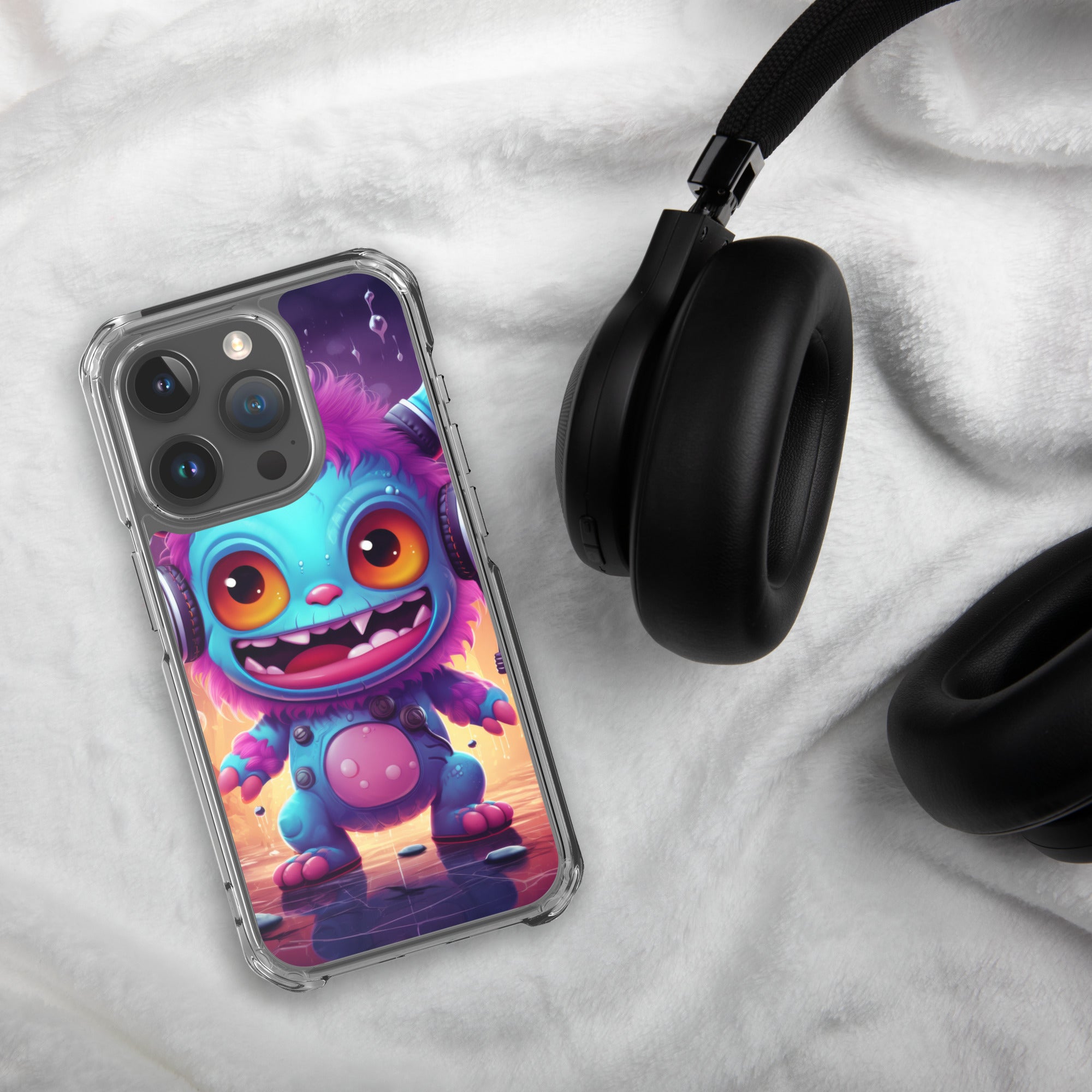 Cute Monster Clear Case for iPhone®