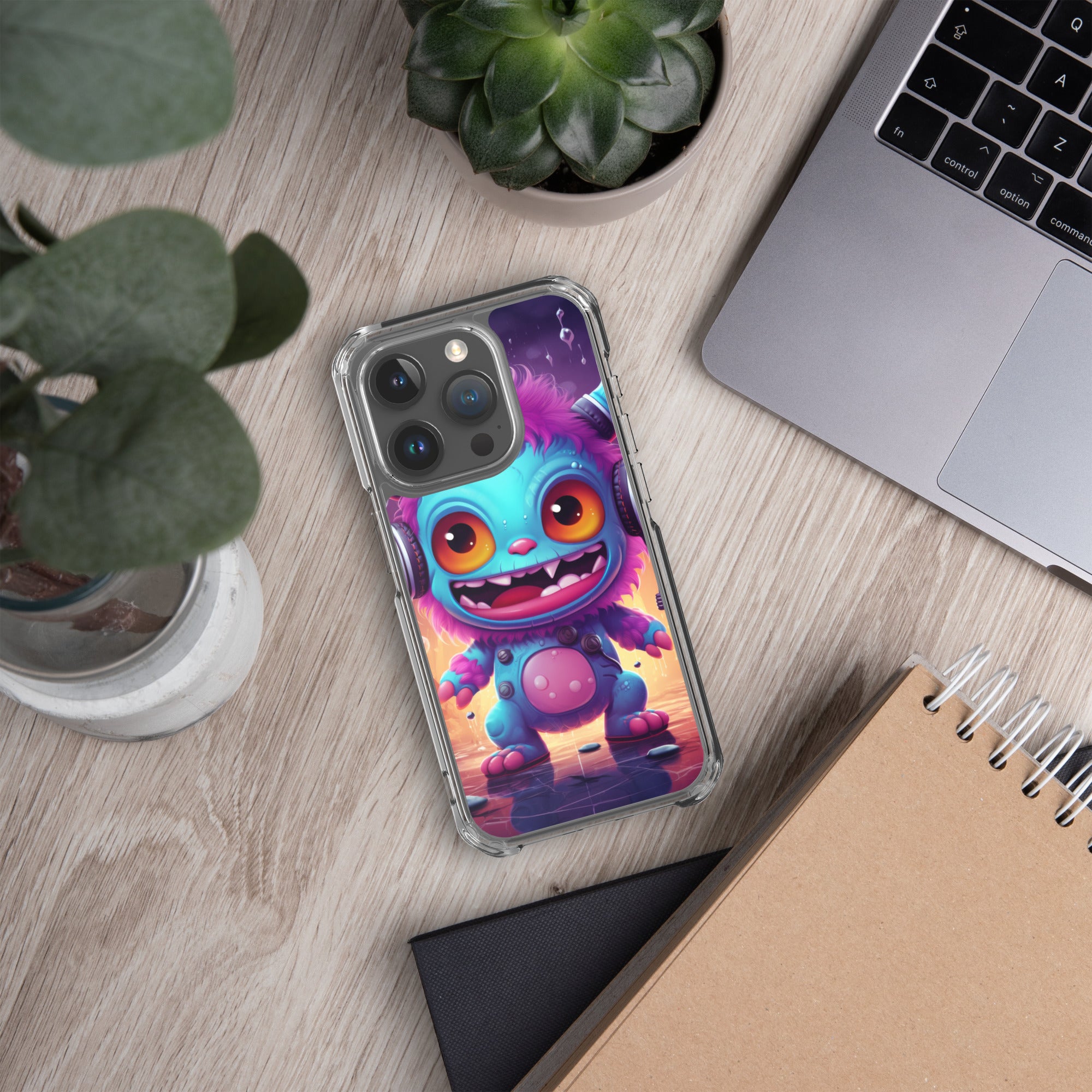 Cute Monster Clear Case for iPhone®