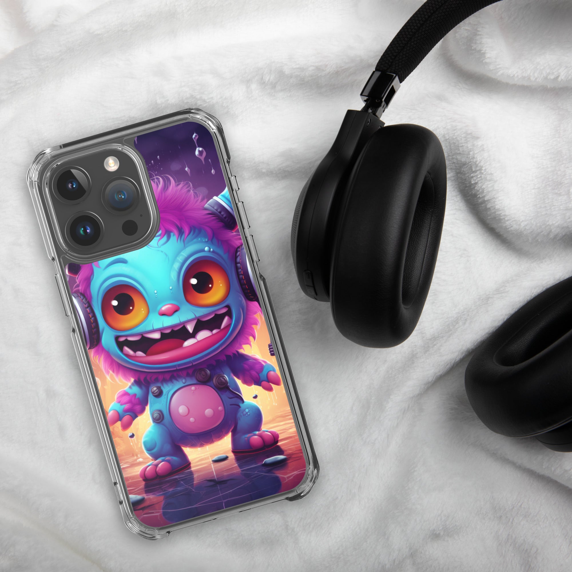 Cute Monster Clear Case for iPhone®
