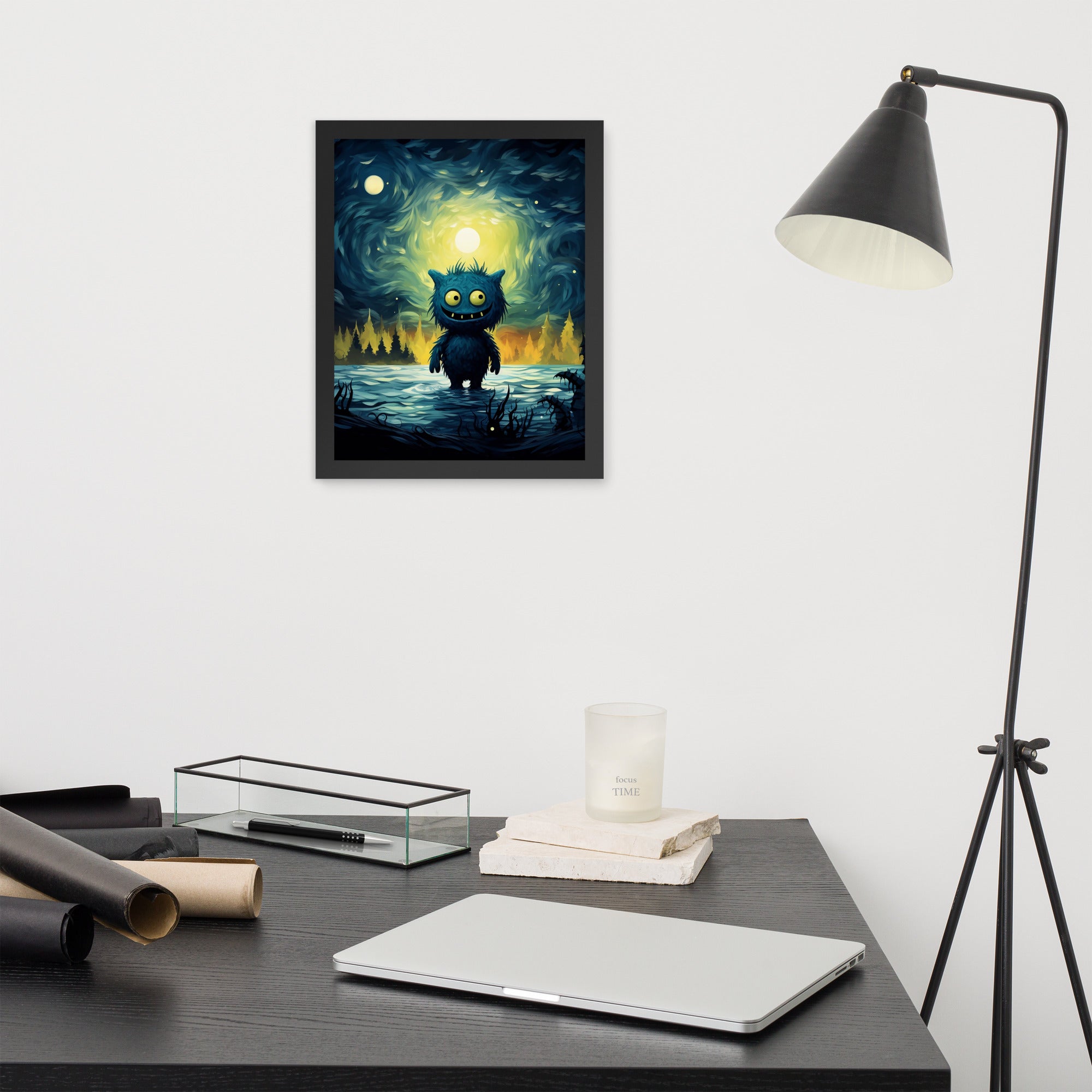 Premium Cute Monsters Framed poster