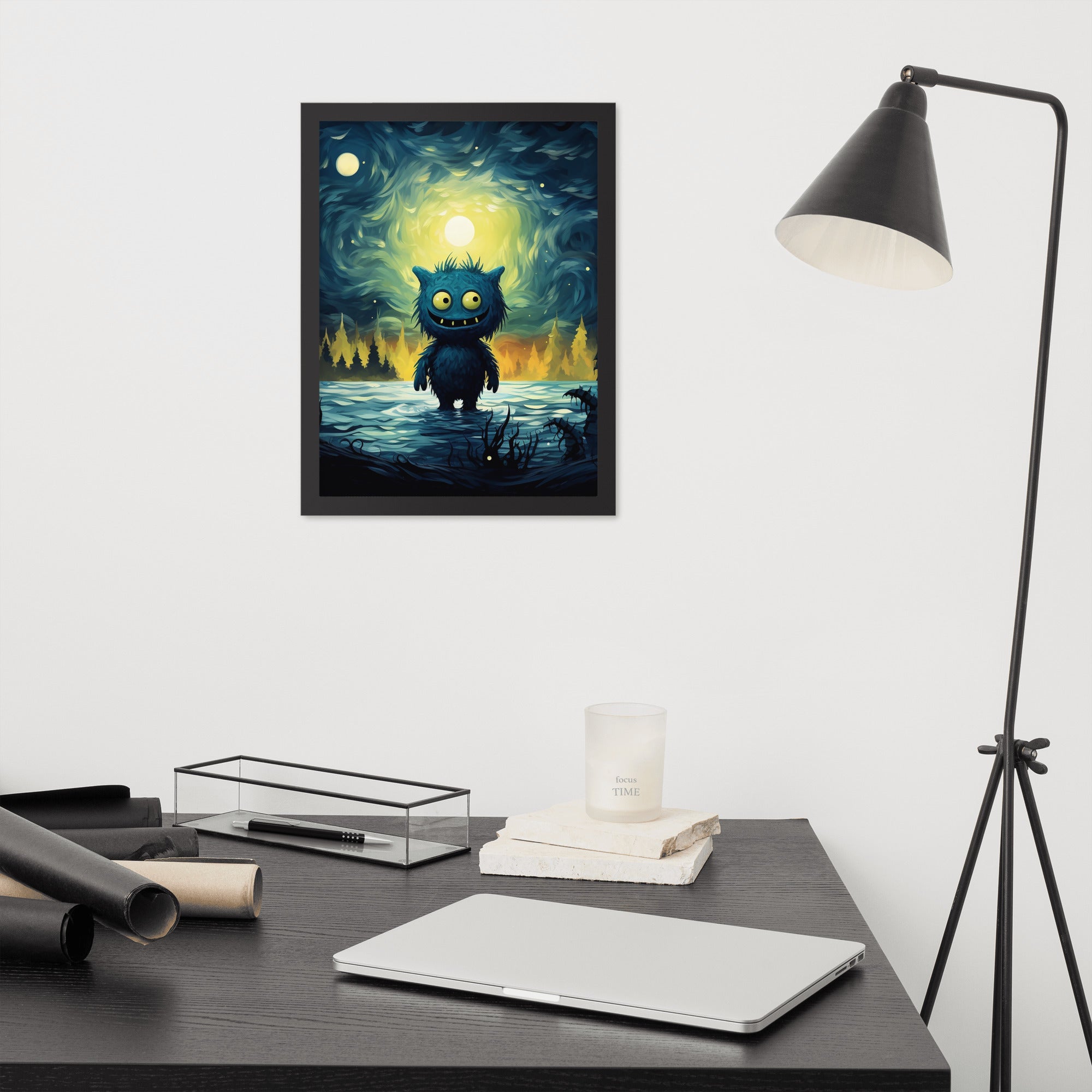 Premium Cute Monsters Framed poster