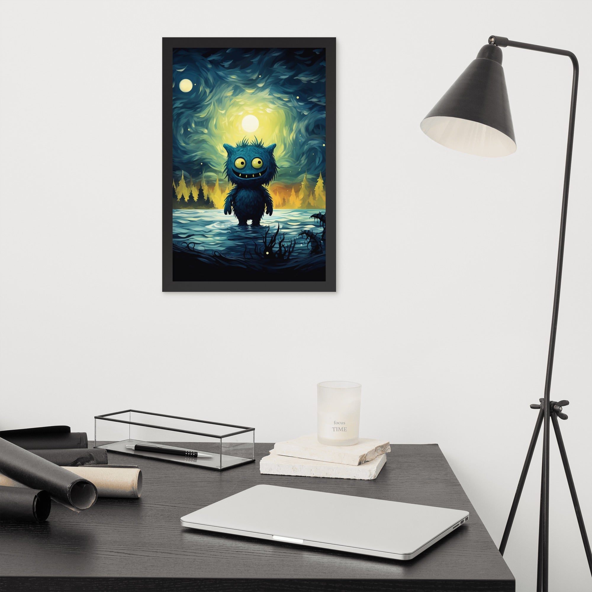 Premium Cute Monsters Framed poster