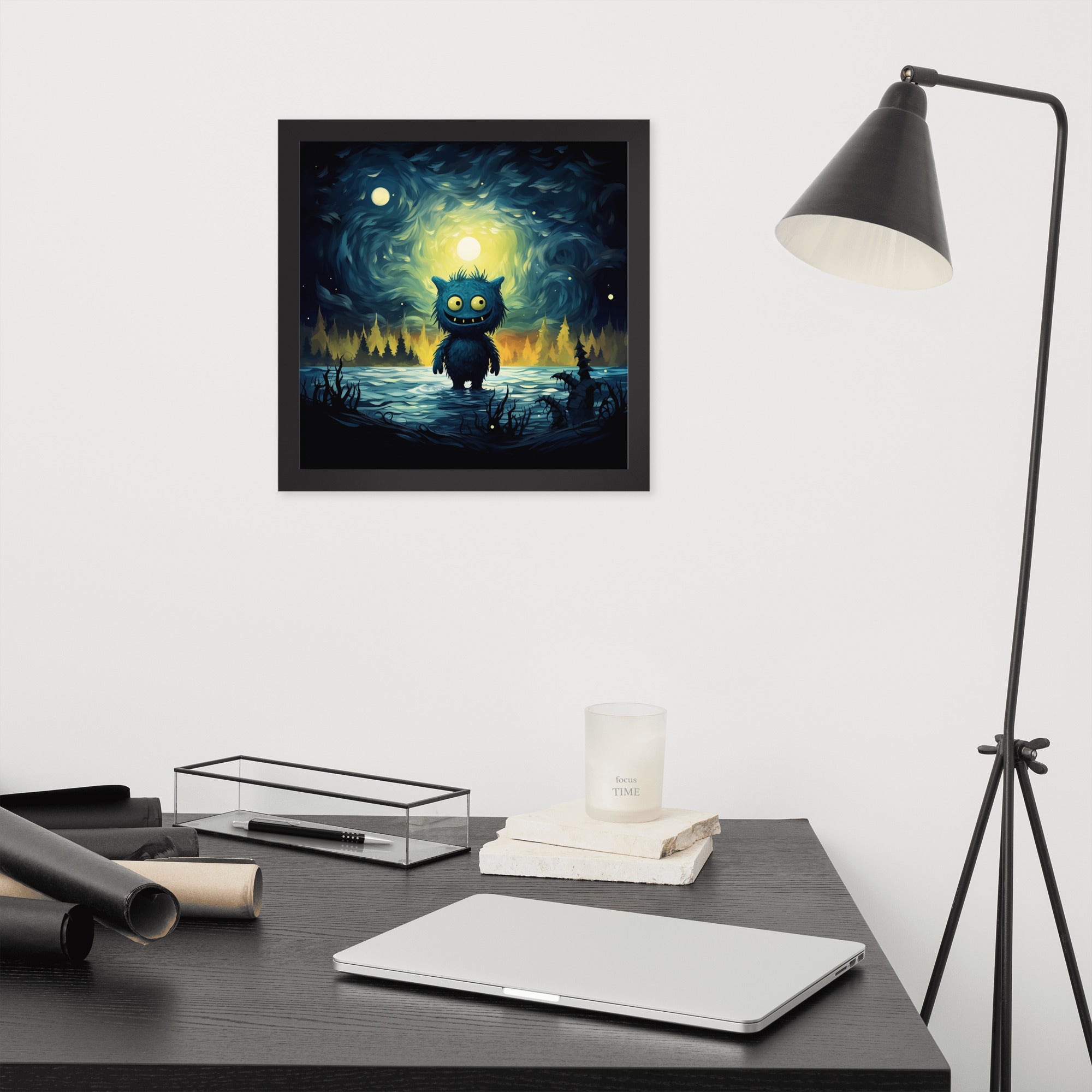 Premium Cute Monsters Framed poster