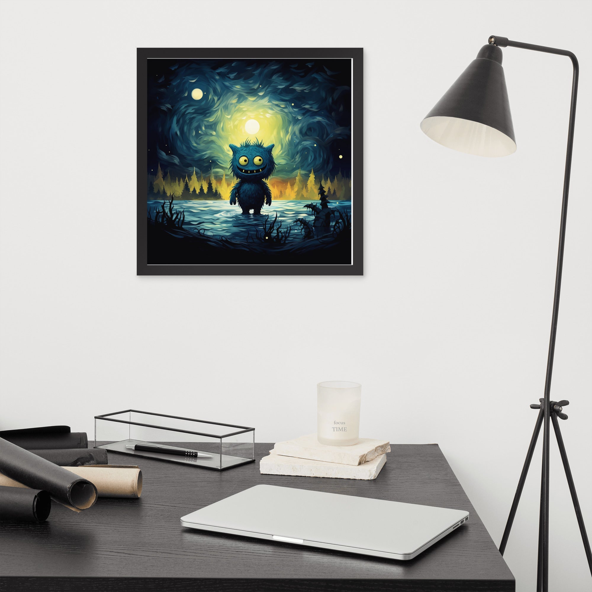 Premium Cute Monsters Framed poster