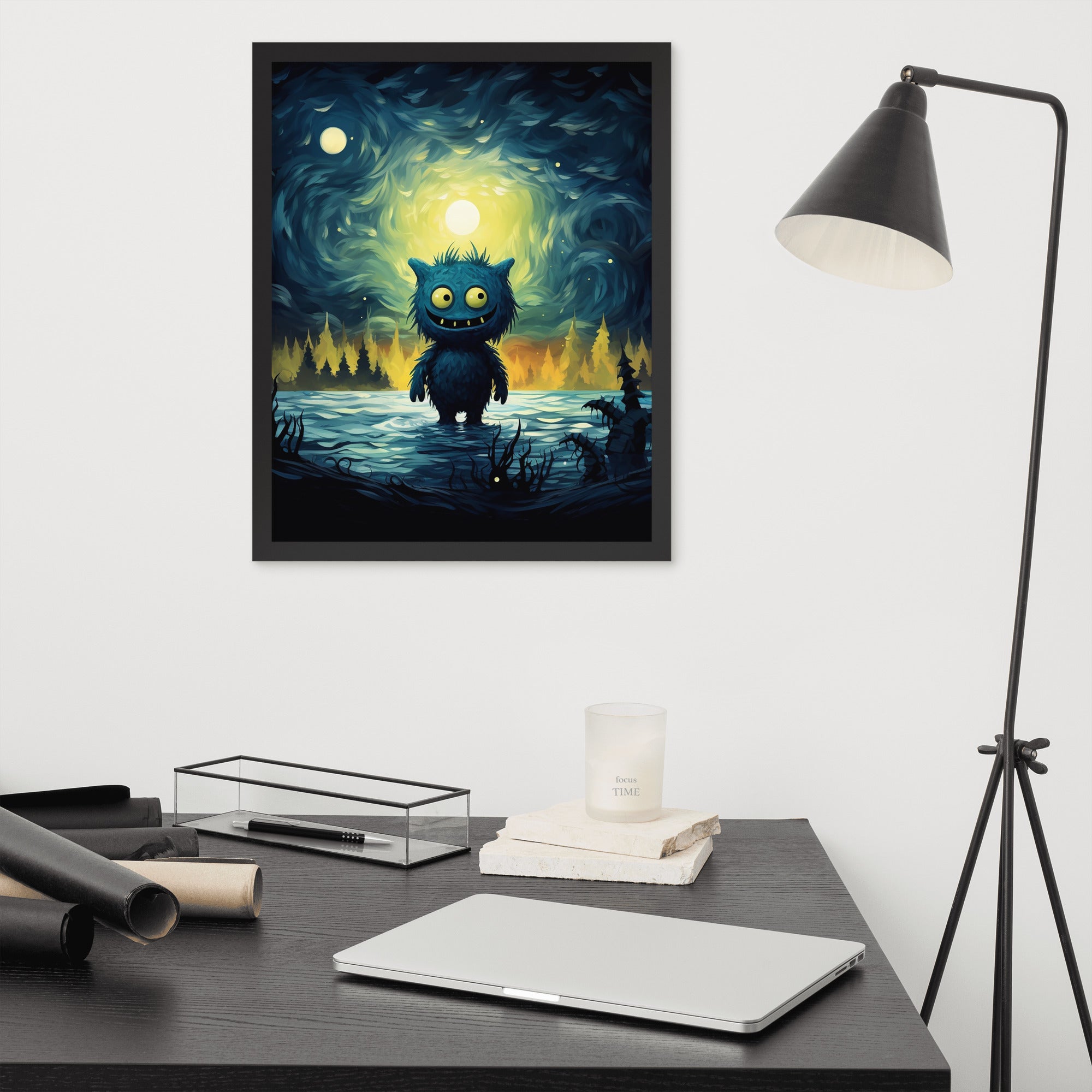 Premium Cute Monsters Framed poster