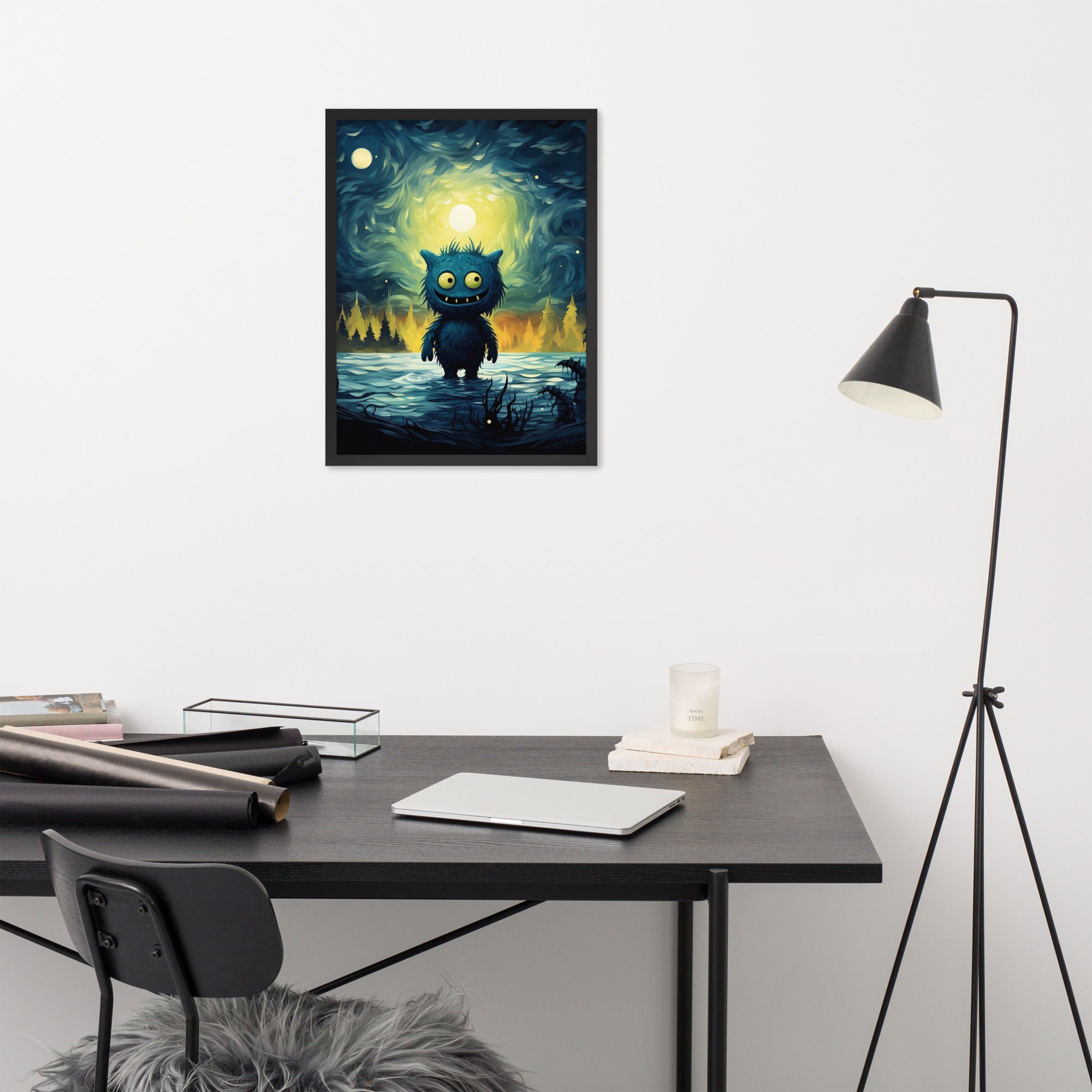 Premium Cute Monsters Framed poster