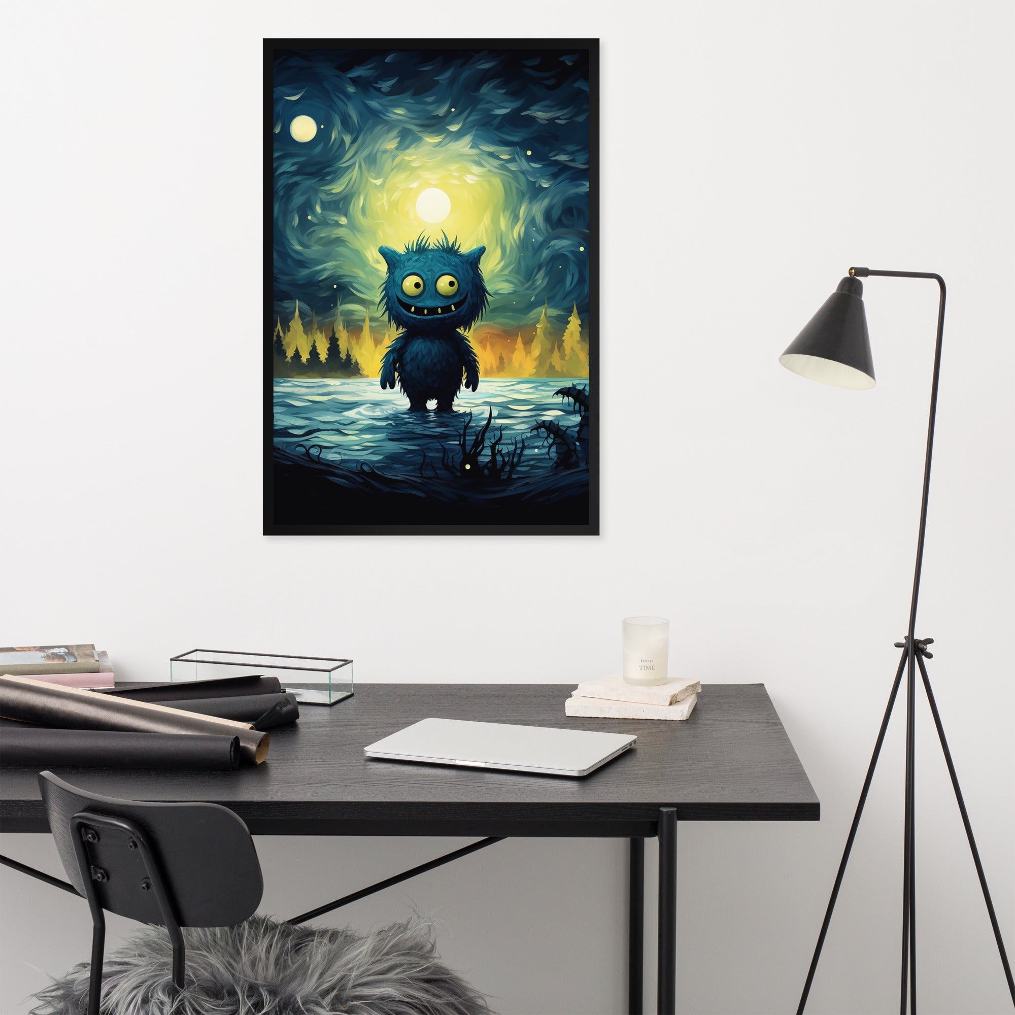 Premium Cute Monsters Framed poster