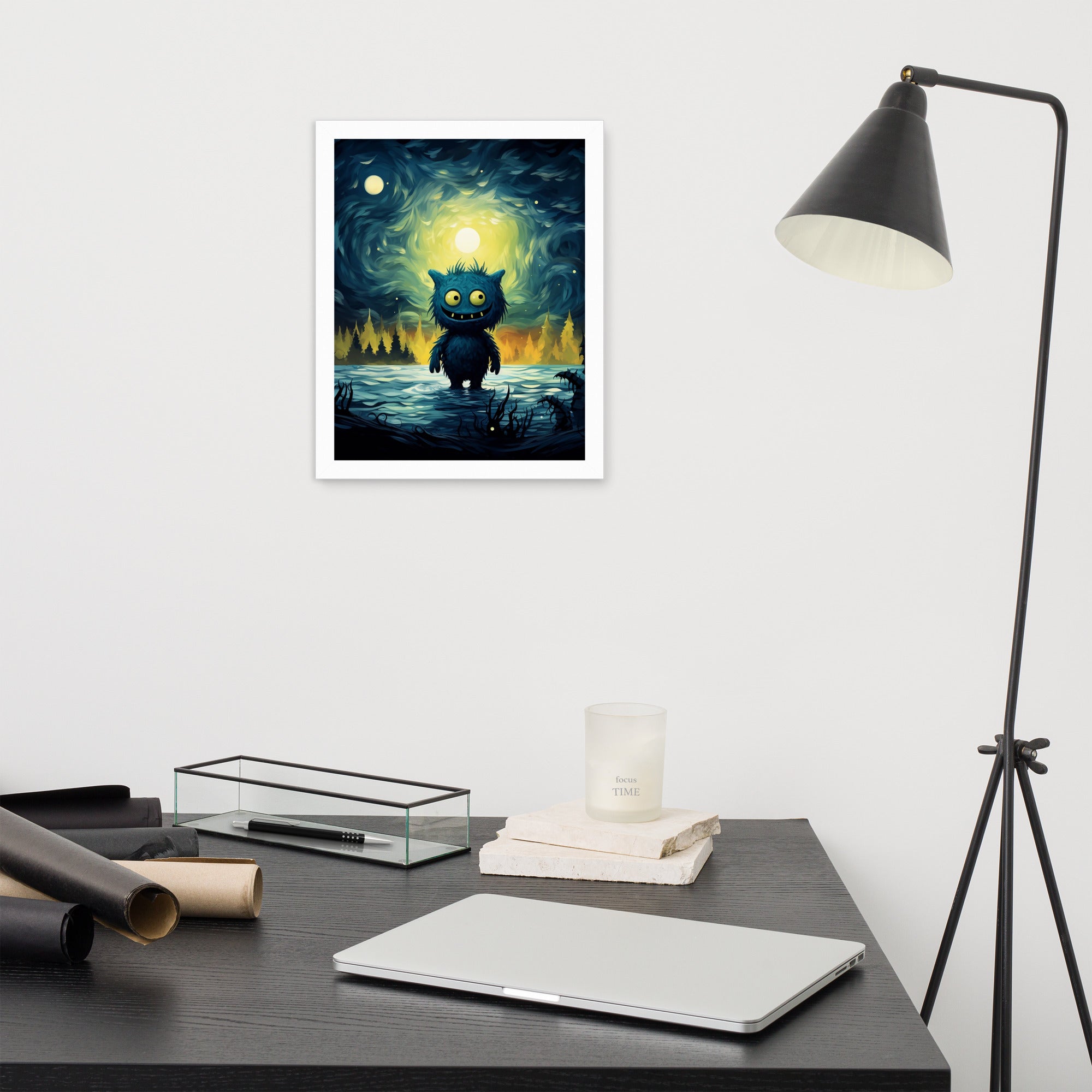 Premium Cute Monsters Framed poster