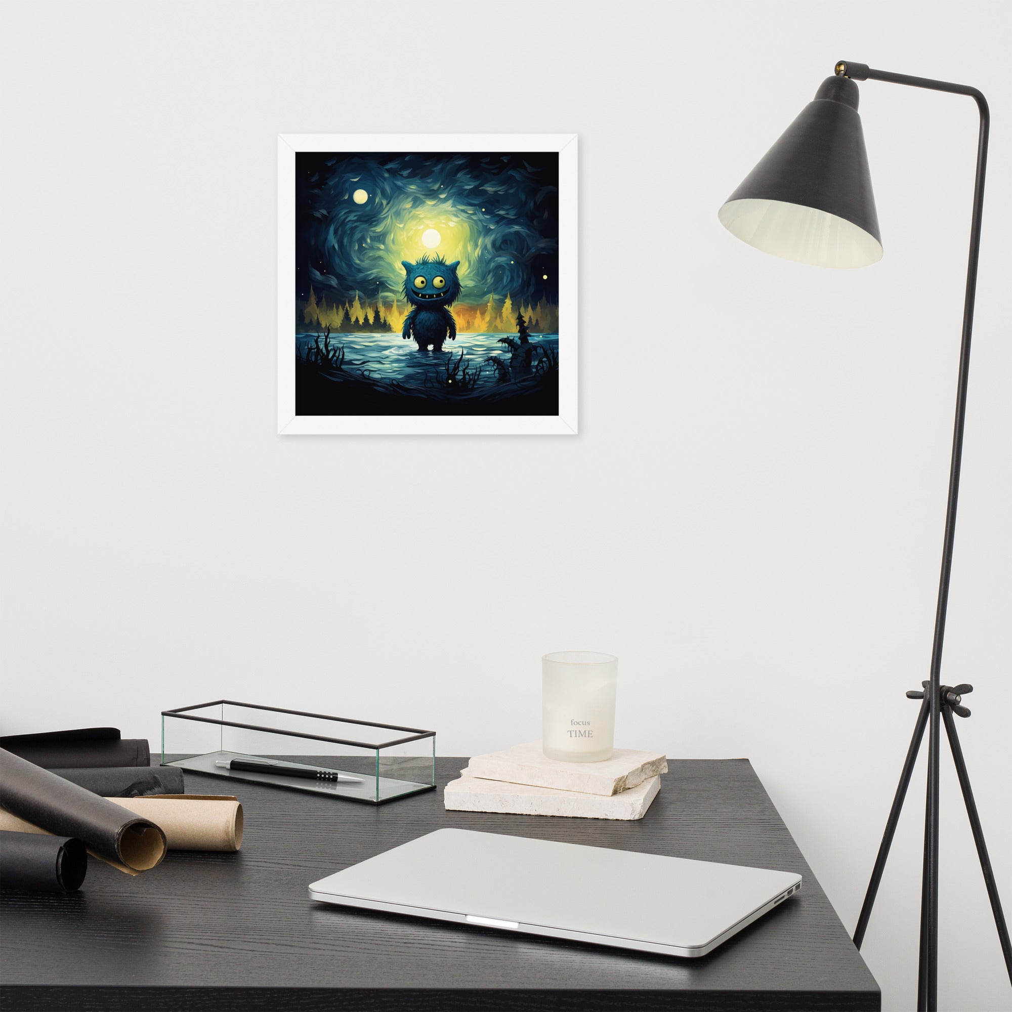 Premium Cute Monsters Framed poster