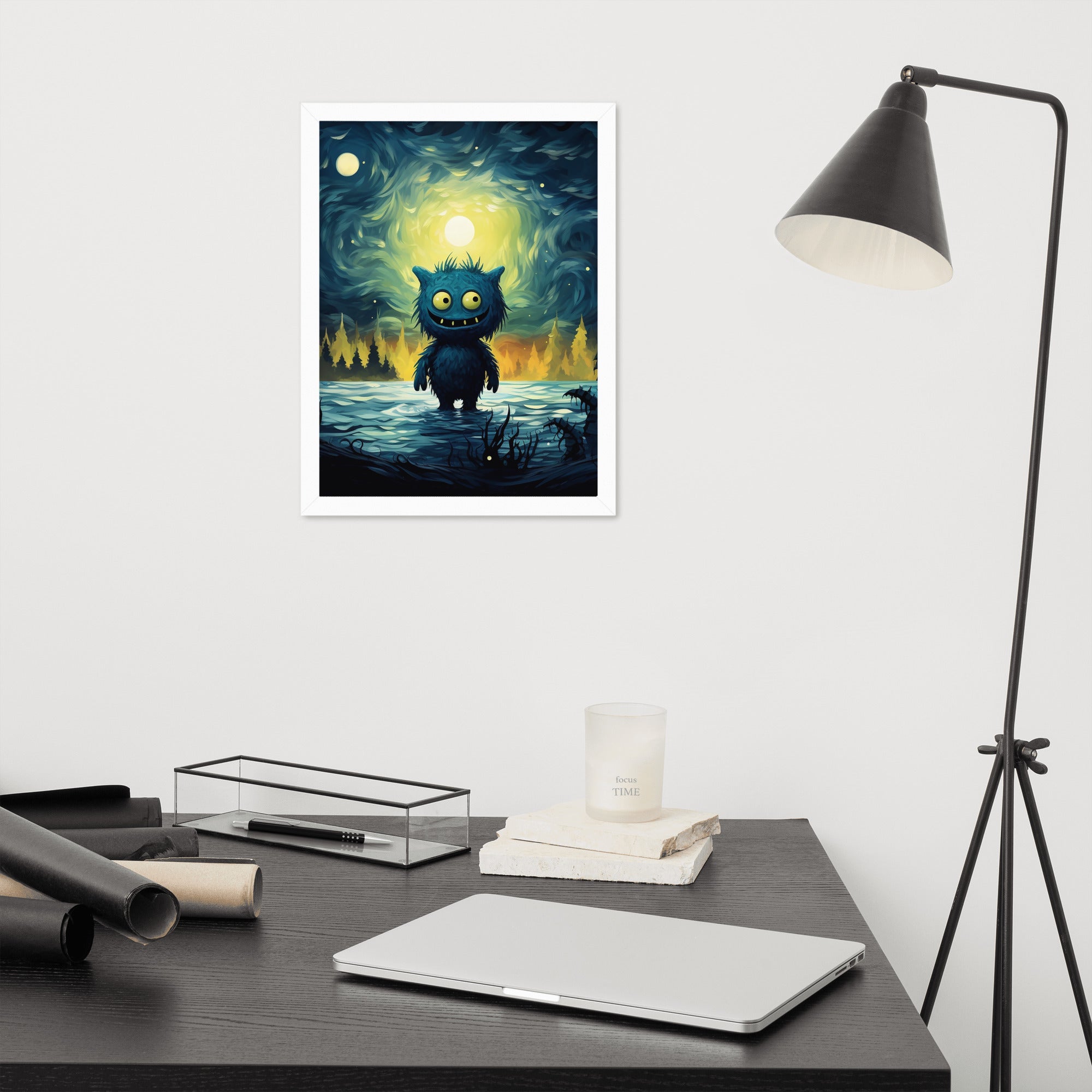 Premium Cute Monsters Framed poster
