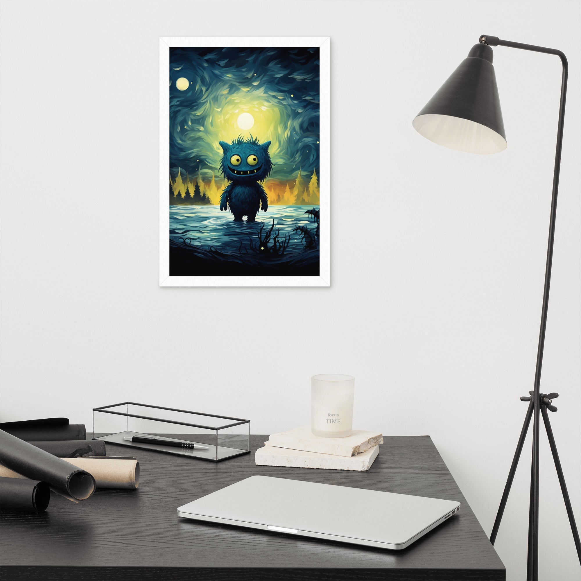 Premium Cute Monsters Framed poster