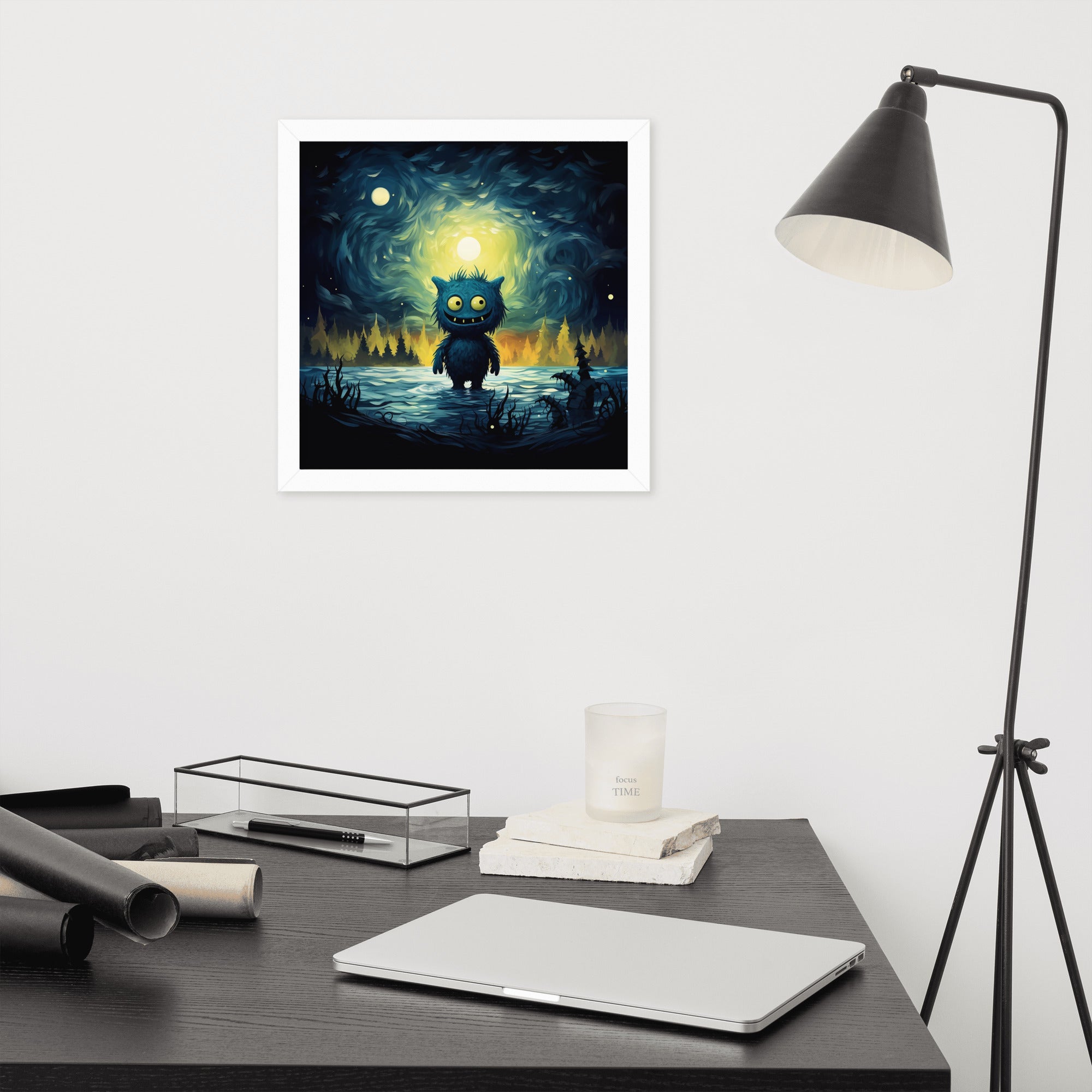 Premium Cute Monsters Framed poster