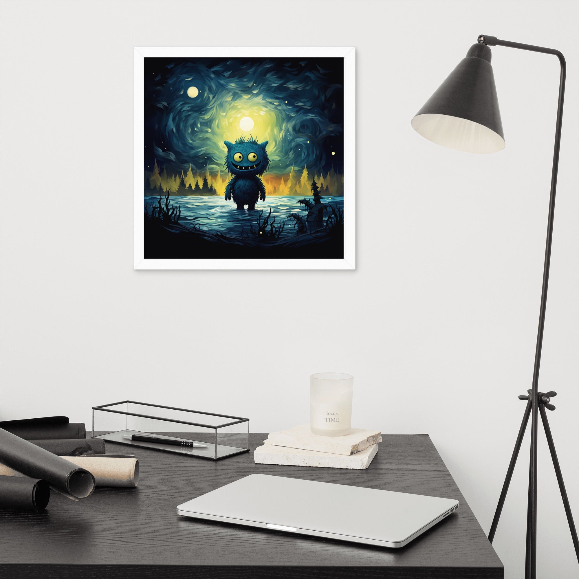 Premium Cute Monsters Framed poster