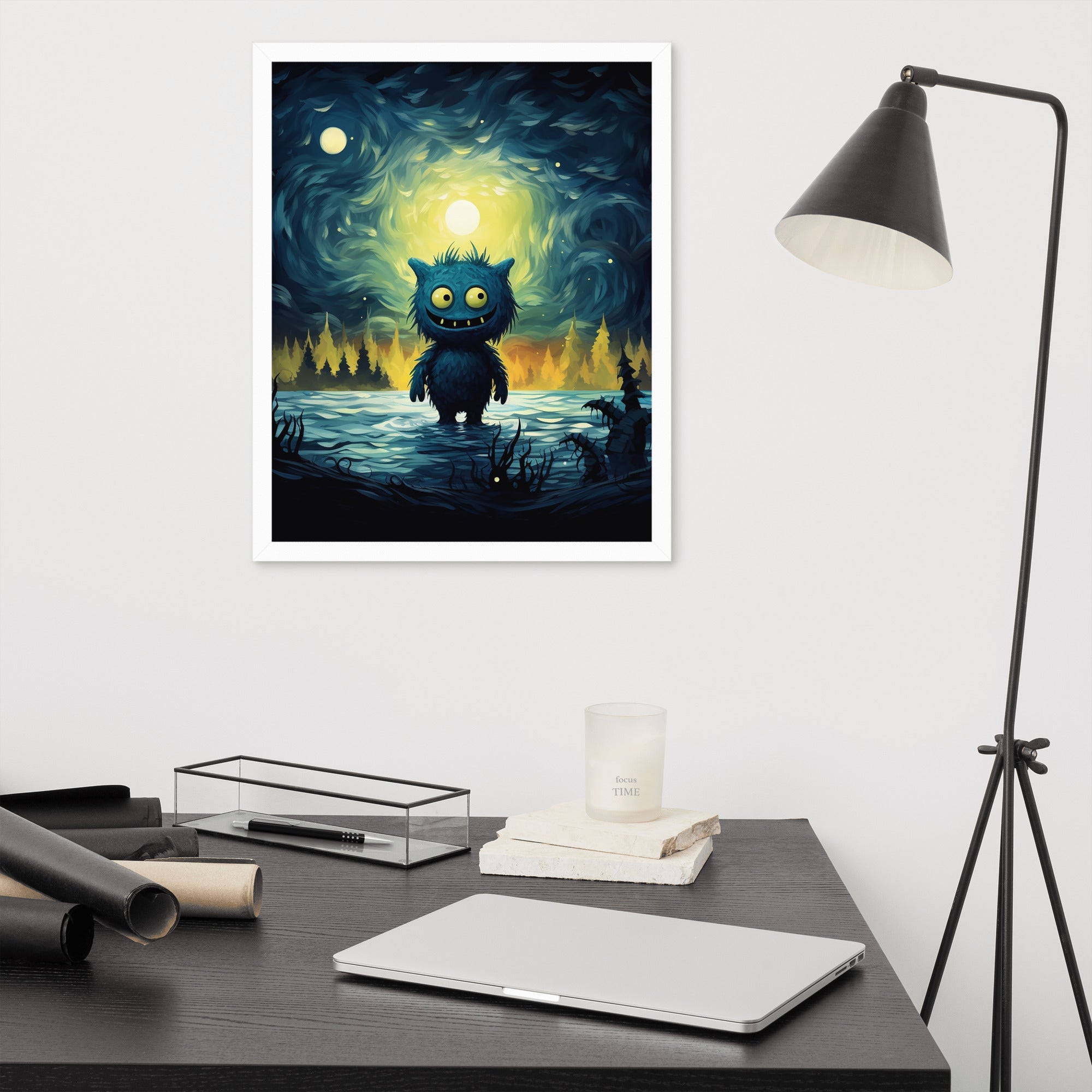 Premium Cute Monsters Framed poster
