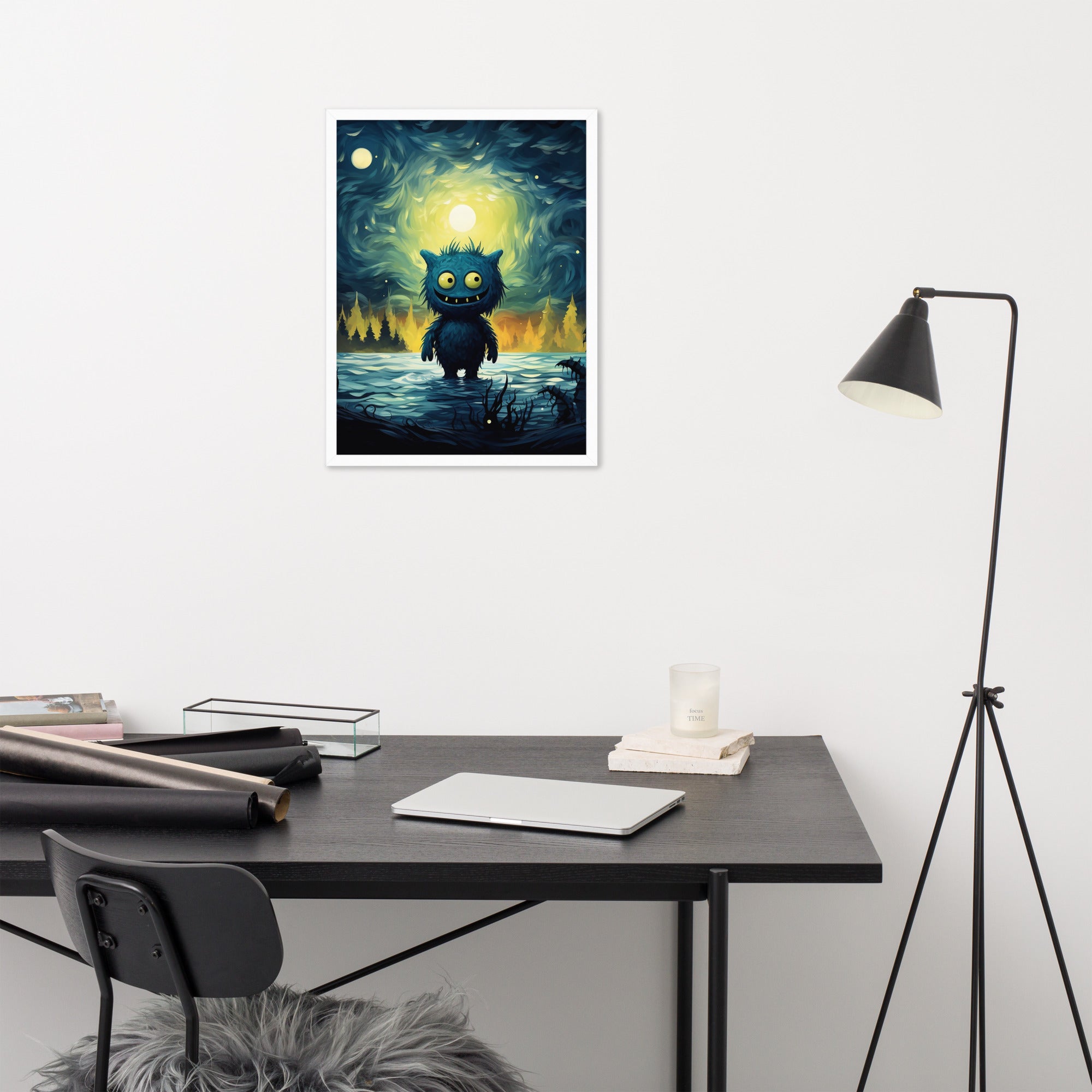 Premium Cute Monsters Framed poster
